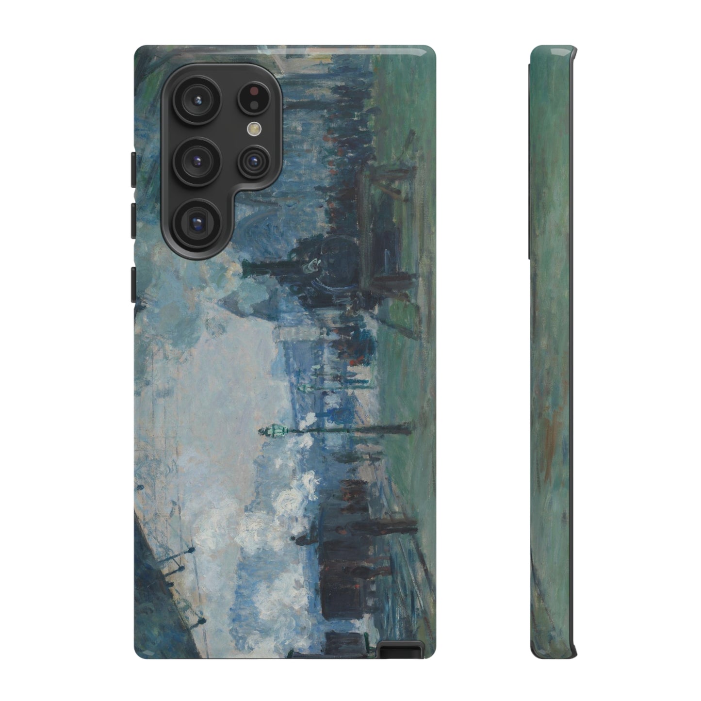 Arrival of the Normandy Train by Claude Monet - Cell Phone Case