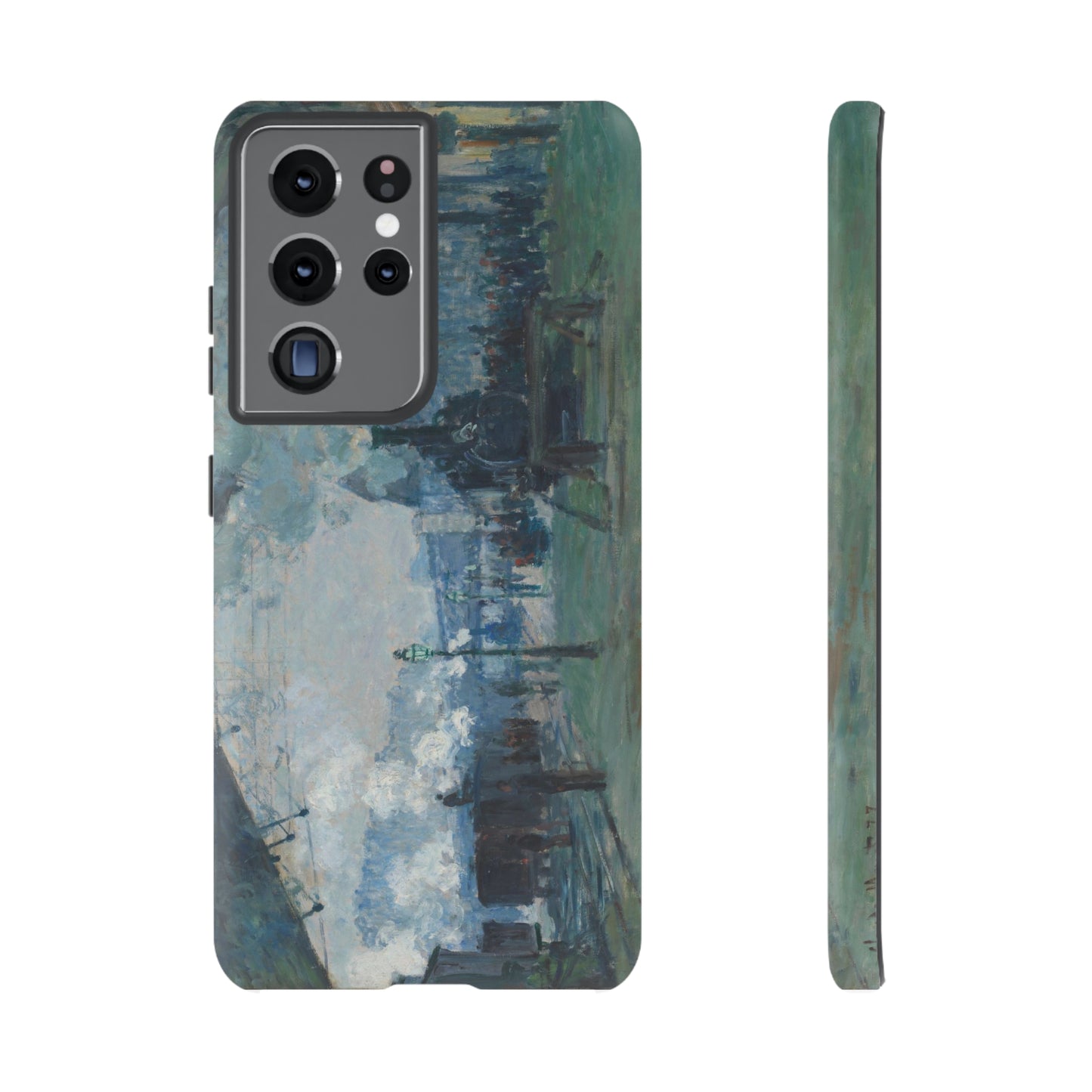 Arrival of the Normandy Train by Claude Monet - Cell Phone Case