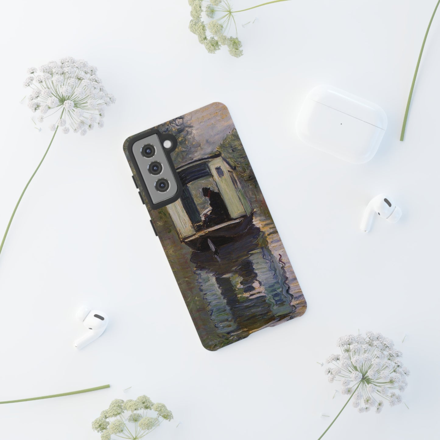 The Studio Boat by Claude Monet - Cell Phone Case