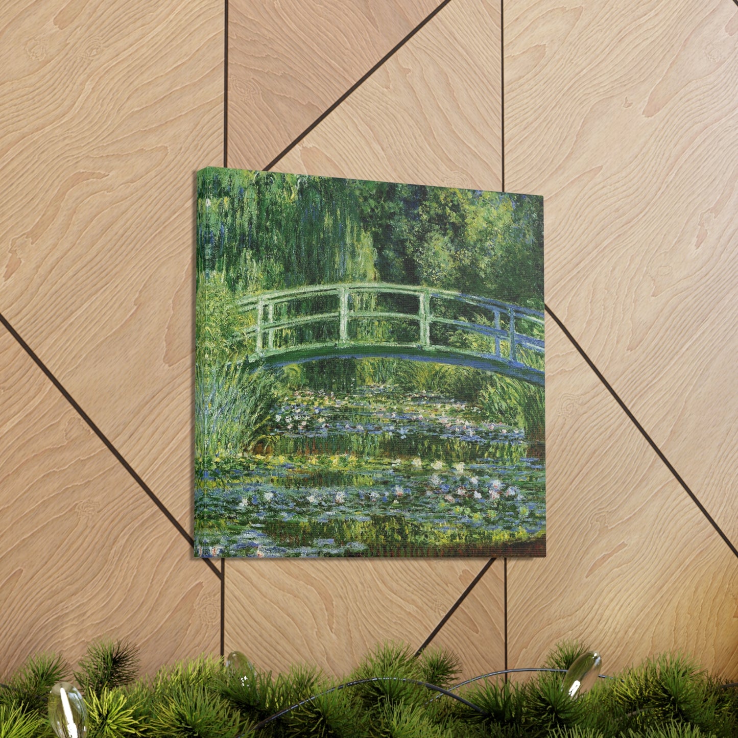 Water Lilies and Japanese Bridge by Claude Monet - Canvas Print