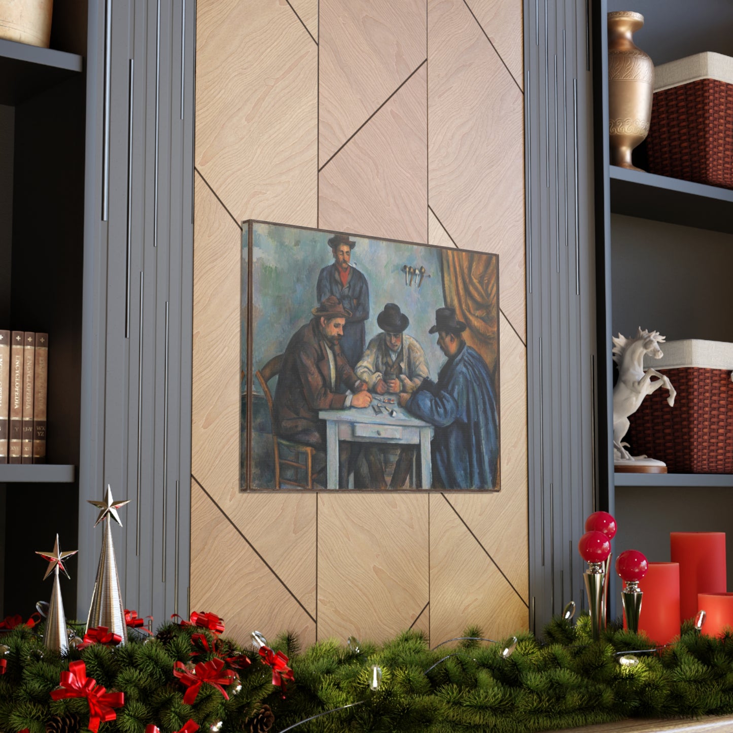 Les Joueurs de Cartes by Paul Cezanne - Canvas Print