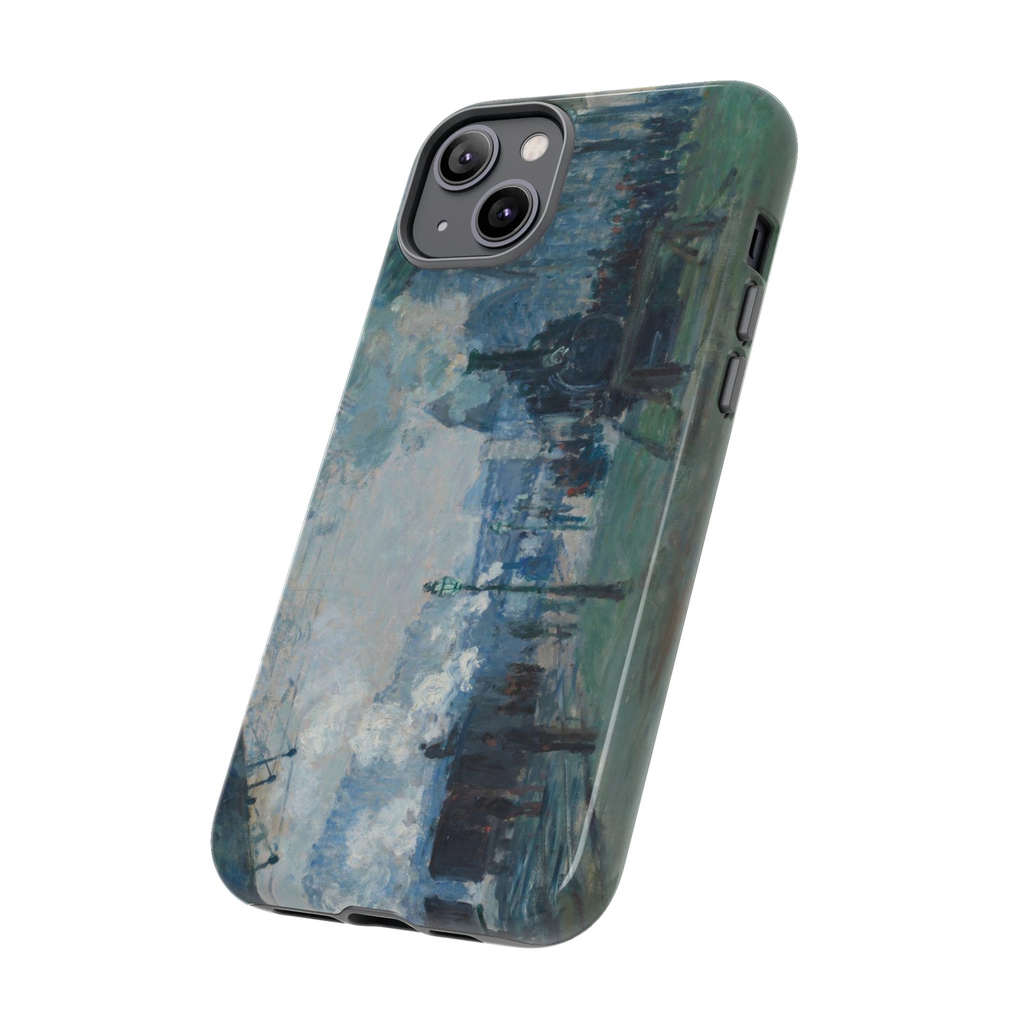 Arrival of the Normandy Train by Claude Monet - Cell Phone Case