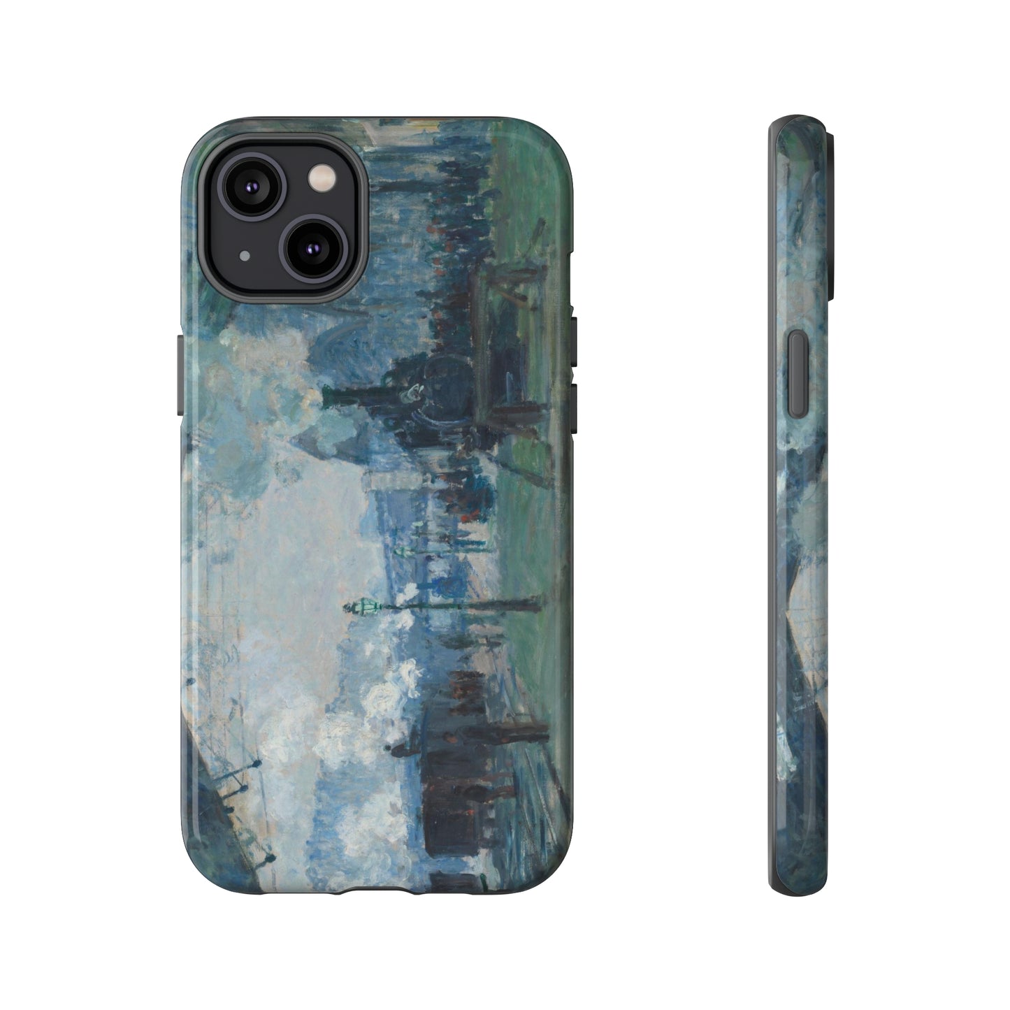 Arrival of the Normandy Train by Claude Monet - Cell Phone Case