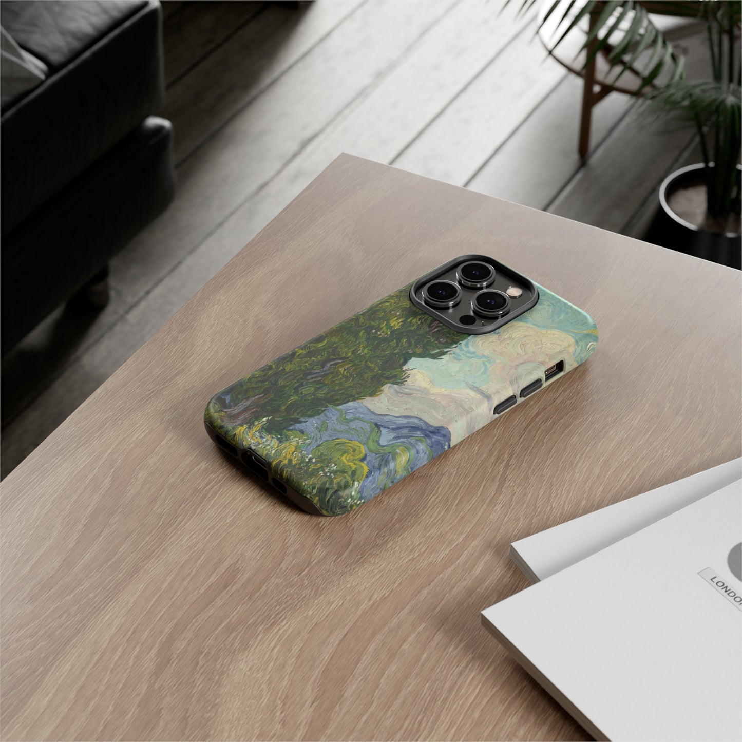 Cypresses by Vincent Van Gogh - Cell Phone Case