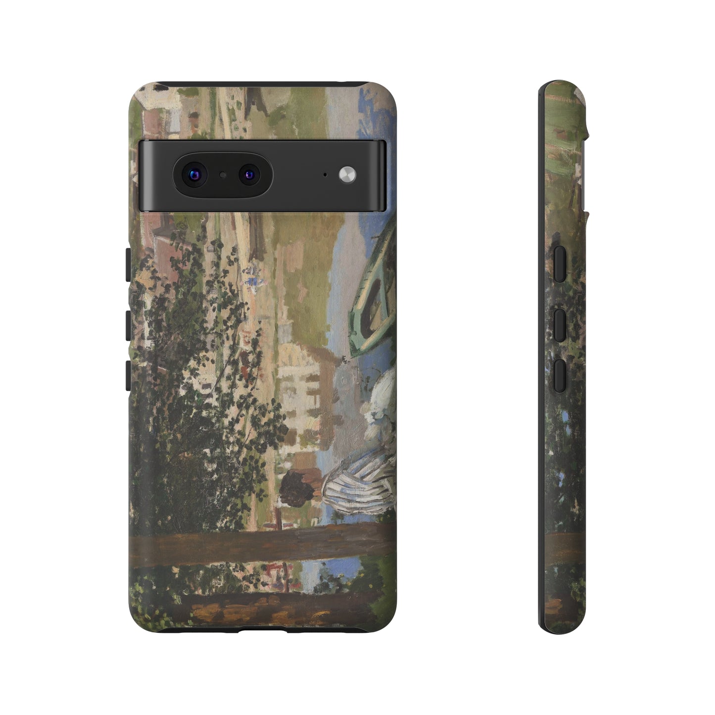 On the Bank of the Seine by Claude Monet - Cell Phone Case