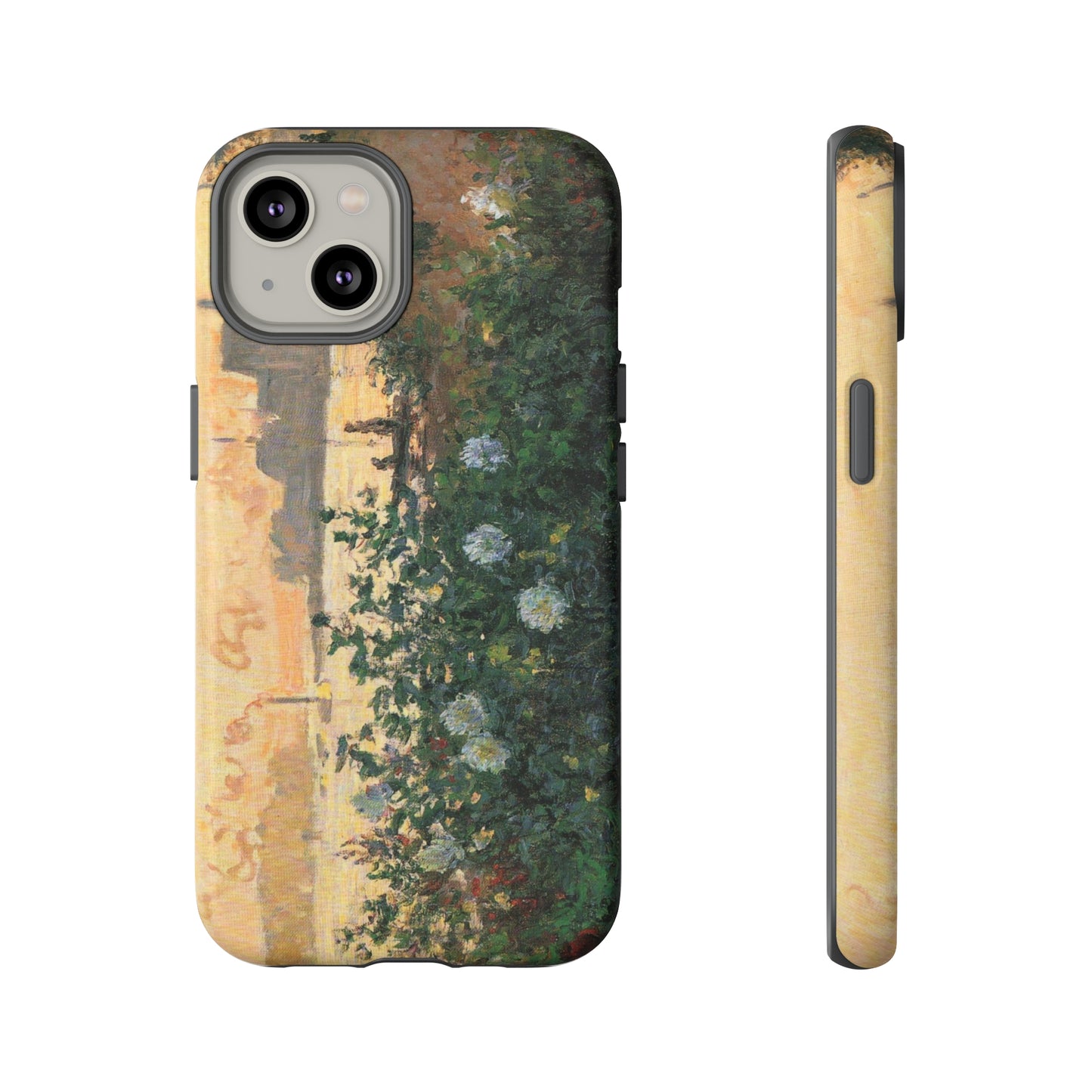 Flowered Riverbank, Argenteuil by Claude Monet - Cell Phone Case