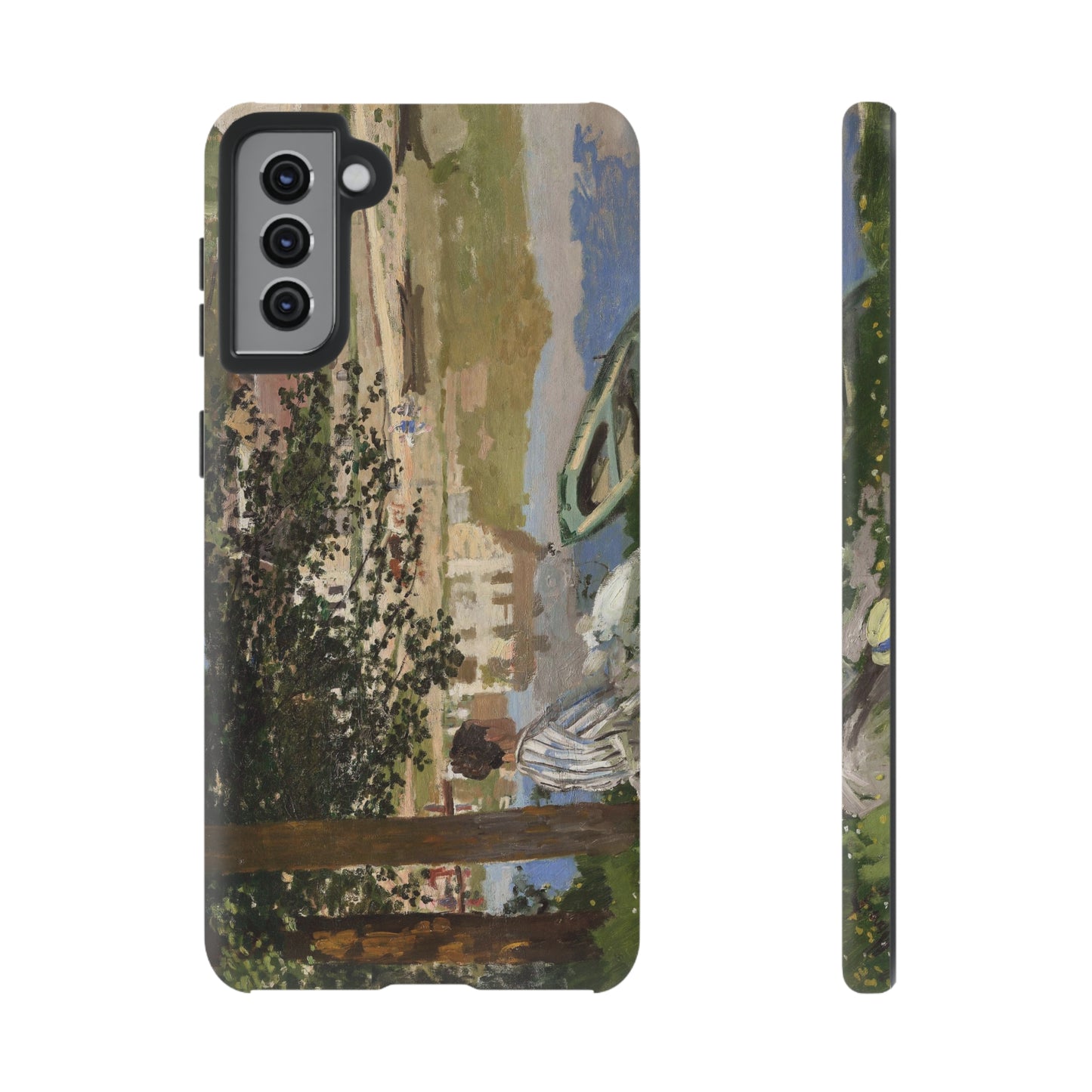 On the Bank of the Seine by Claude Monet - Cell Phone Case