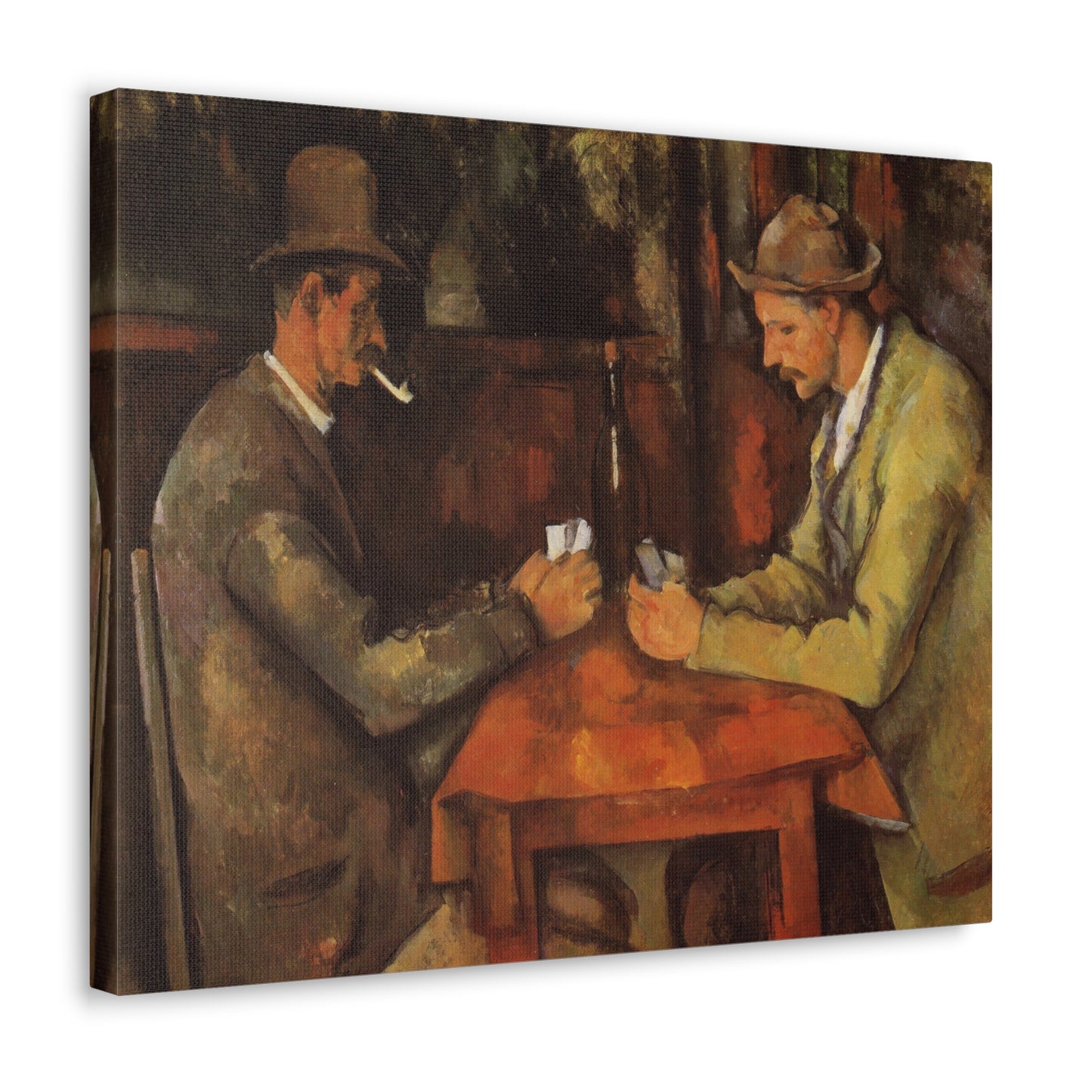 The Card Players by Paul Cezanne - Canvas Print