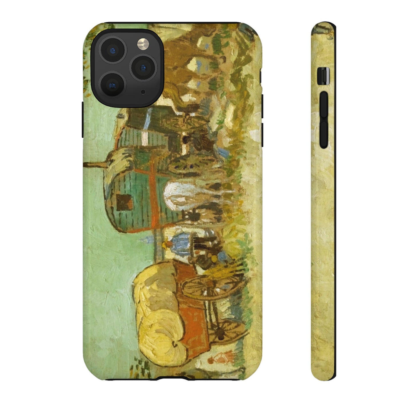 Encampment of Gypsies with Caravans by Vincent Van Gogh - Cell Phone Case