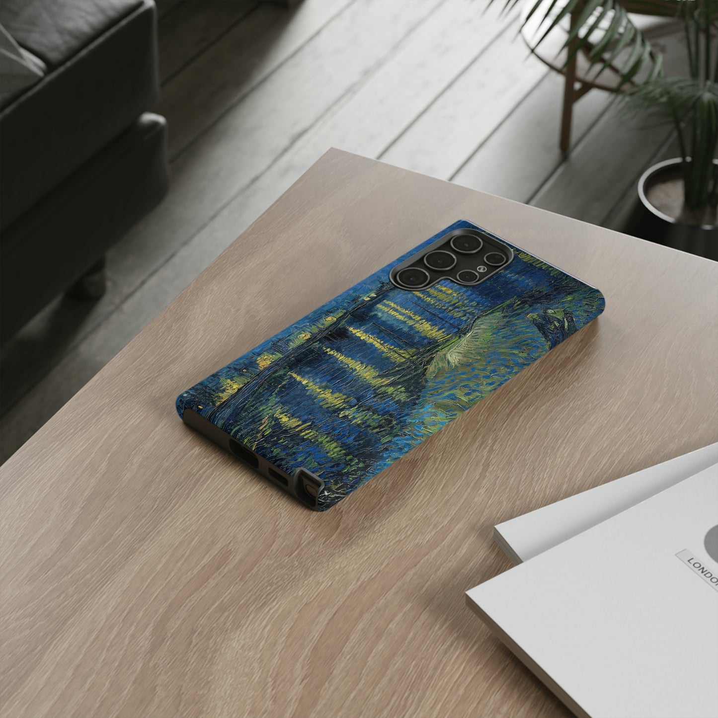 Starry Night over the Rhone by Vincent Van Gogh - Cell Phone Case