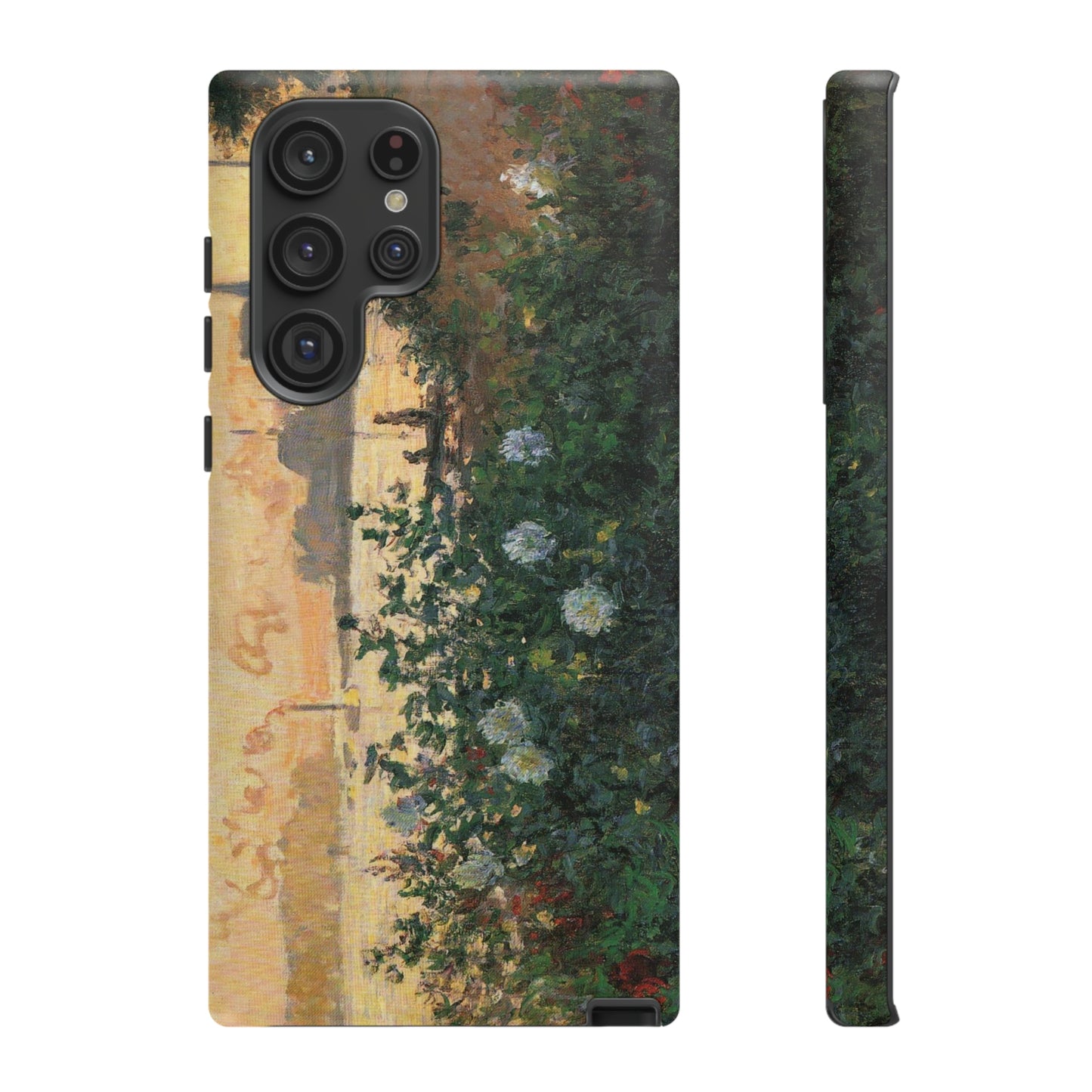 Flowered Riverbank, Argenteuil by Claude Monet - Cell Phone Case