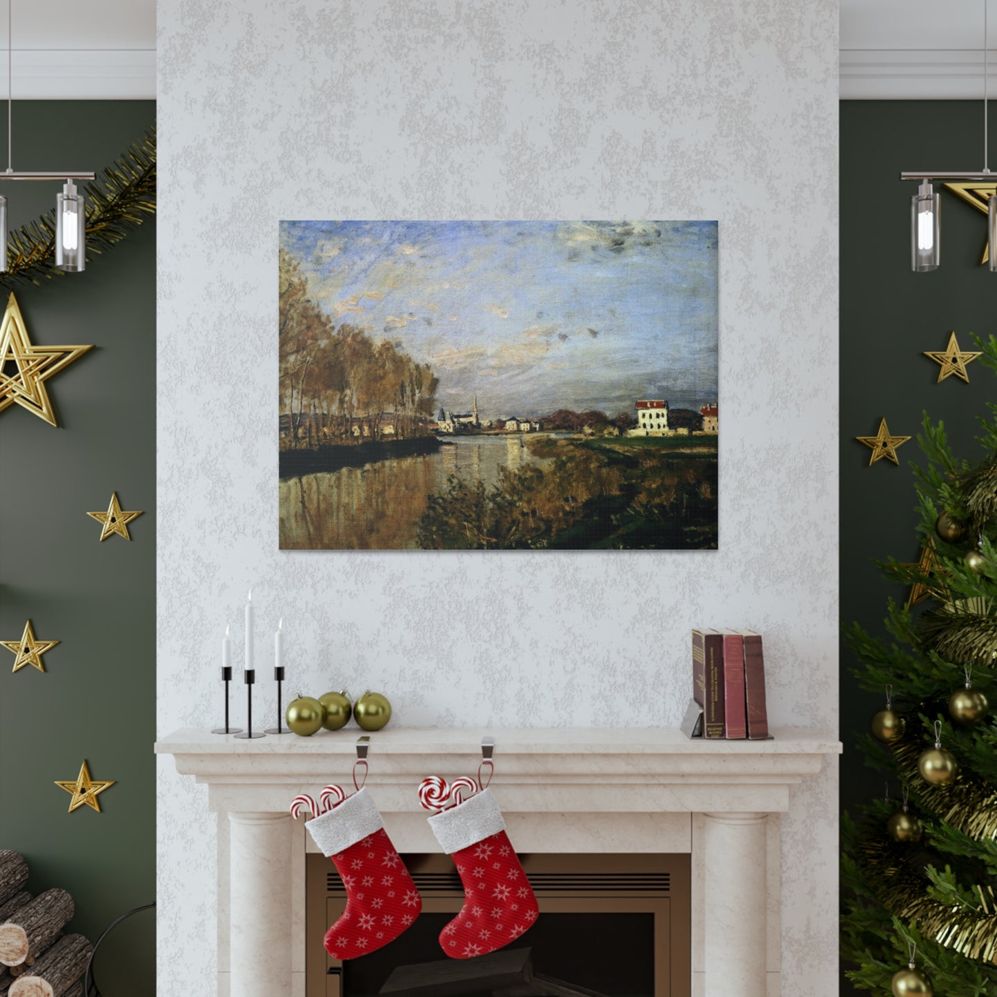 The Seine at Argenteuil by Claude Monet - Canvas Print