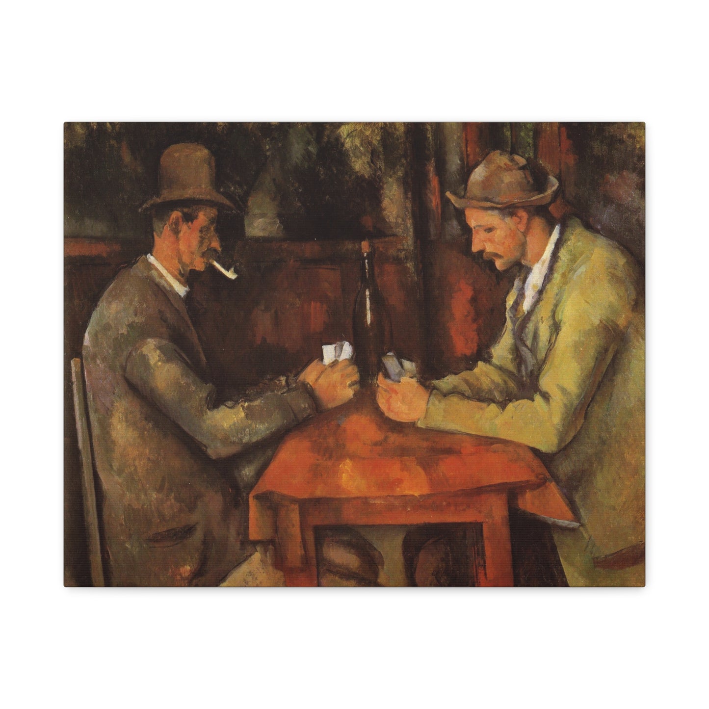 The Card Players by Paul Cezanne - Canvas Print