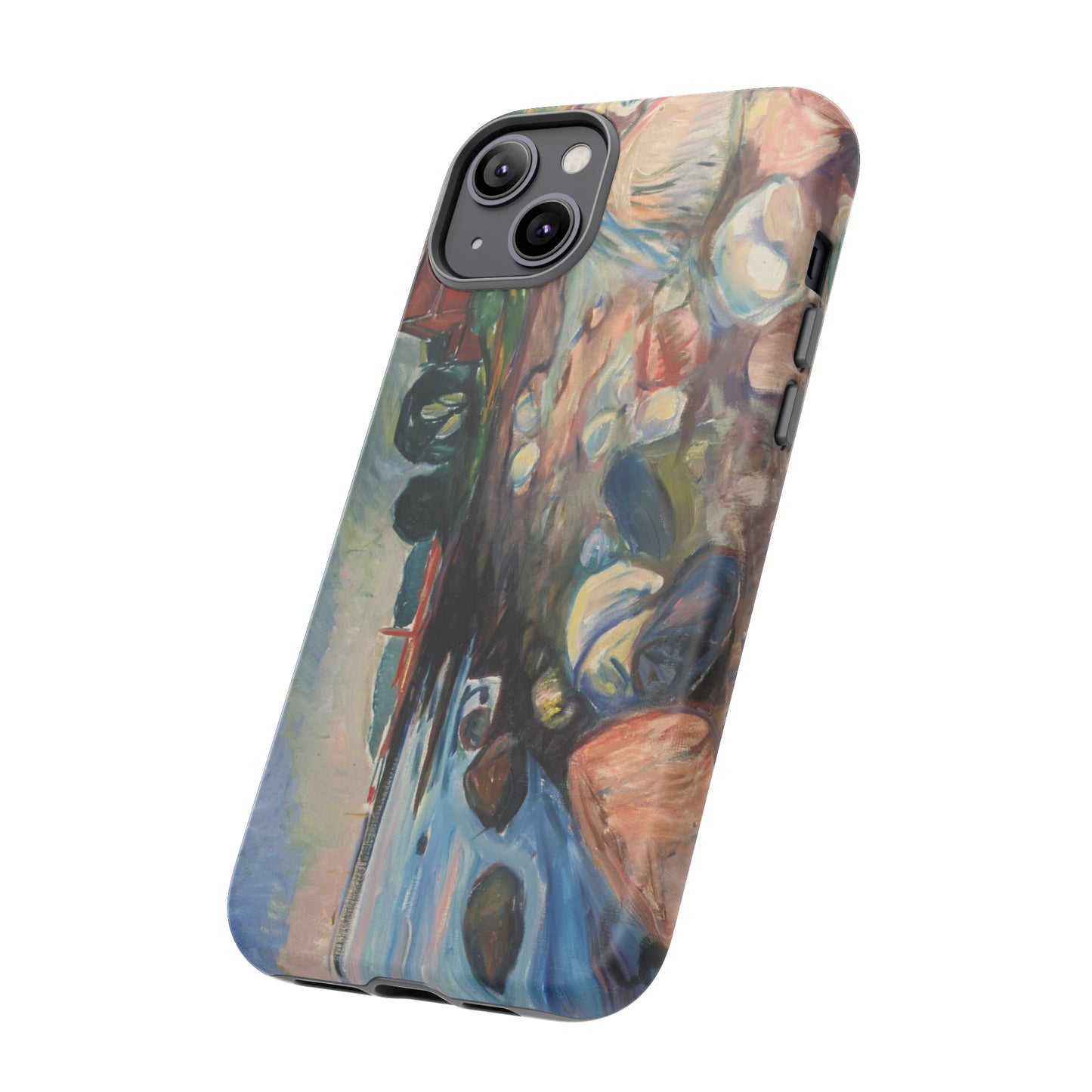 Shore with Red House by Edvard Munch - Cell Phone Case