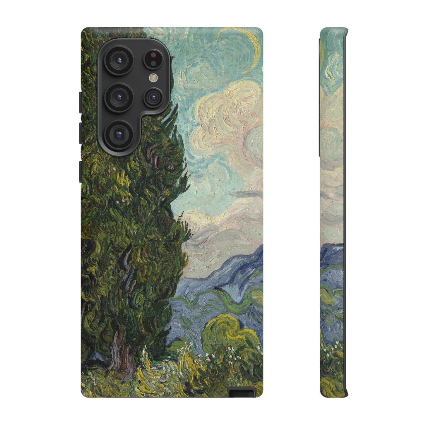 Cypresses by Vincent Van Gogh - Cell Phone Case