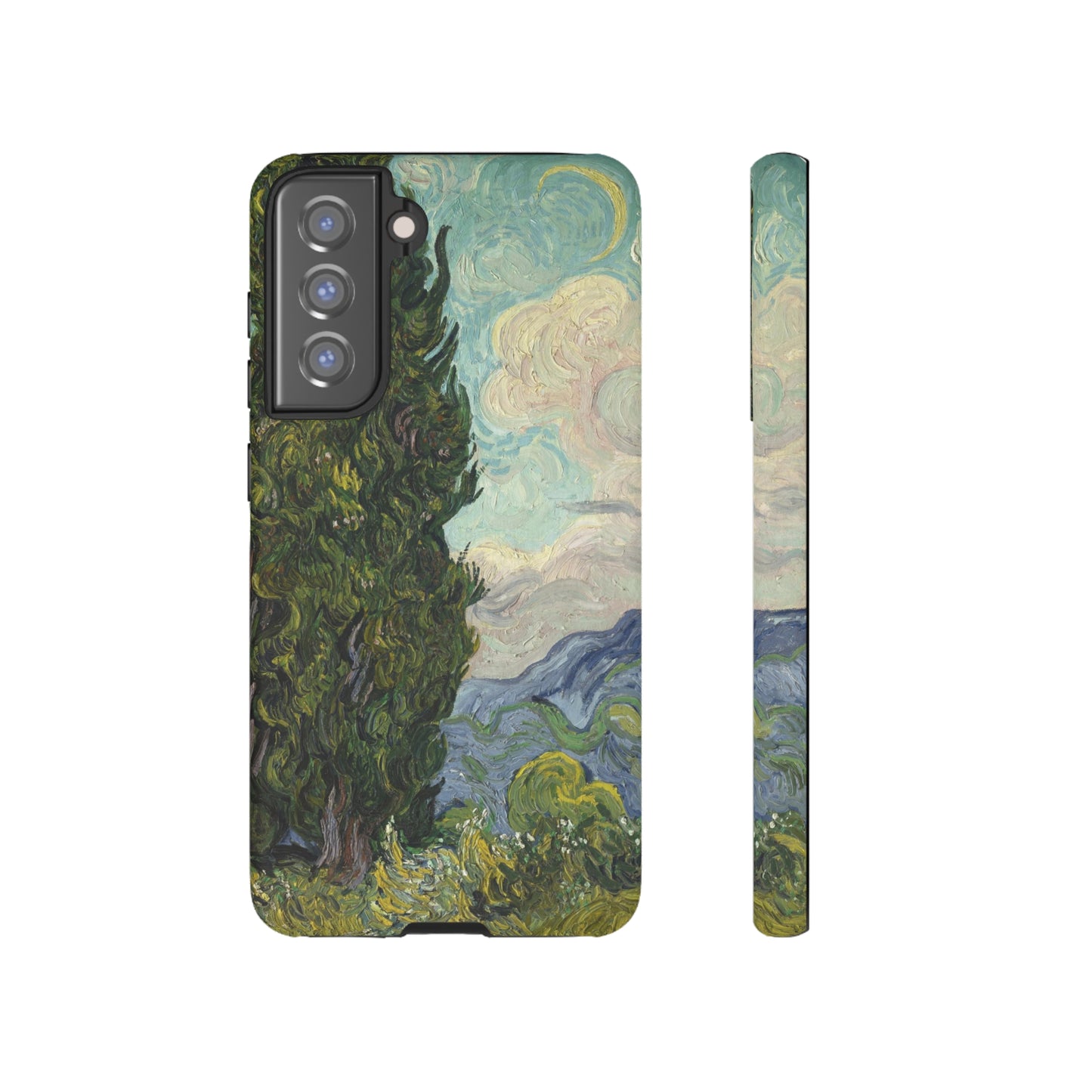 Cypresses by Vincent Van Gogh - Cell Phone Case