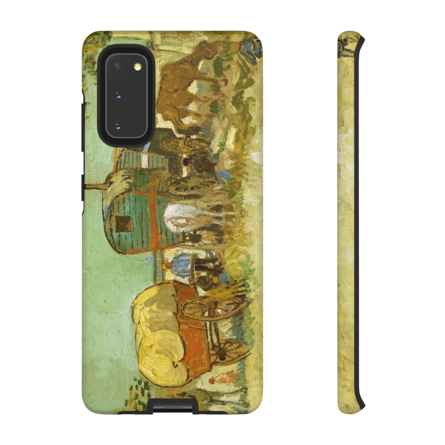 Encampment of Gypsies with Caravans by Vincent Van Gogh - Cell Phone Case