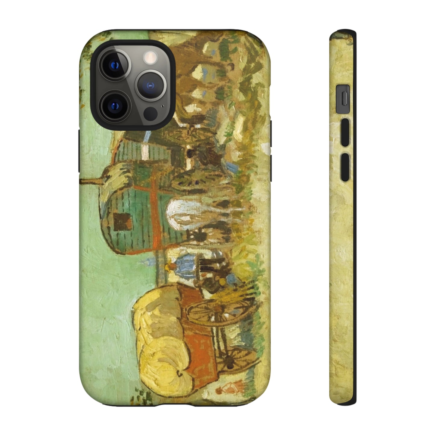 Encampment of Gypsies with Caravans by Vincent Van Gogh - Cell Phone Case