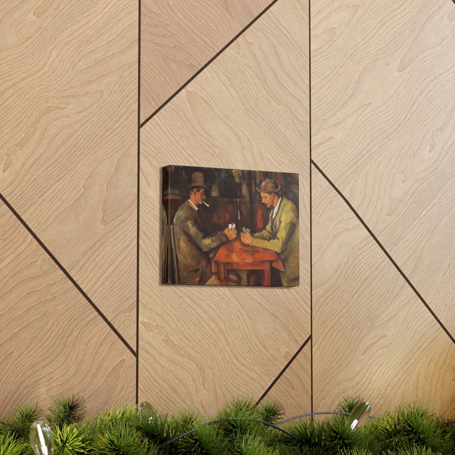 The Card Players by Paul Cezanne - Canvas Print