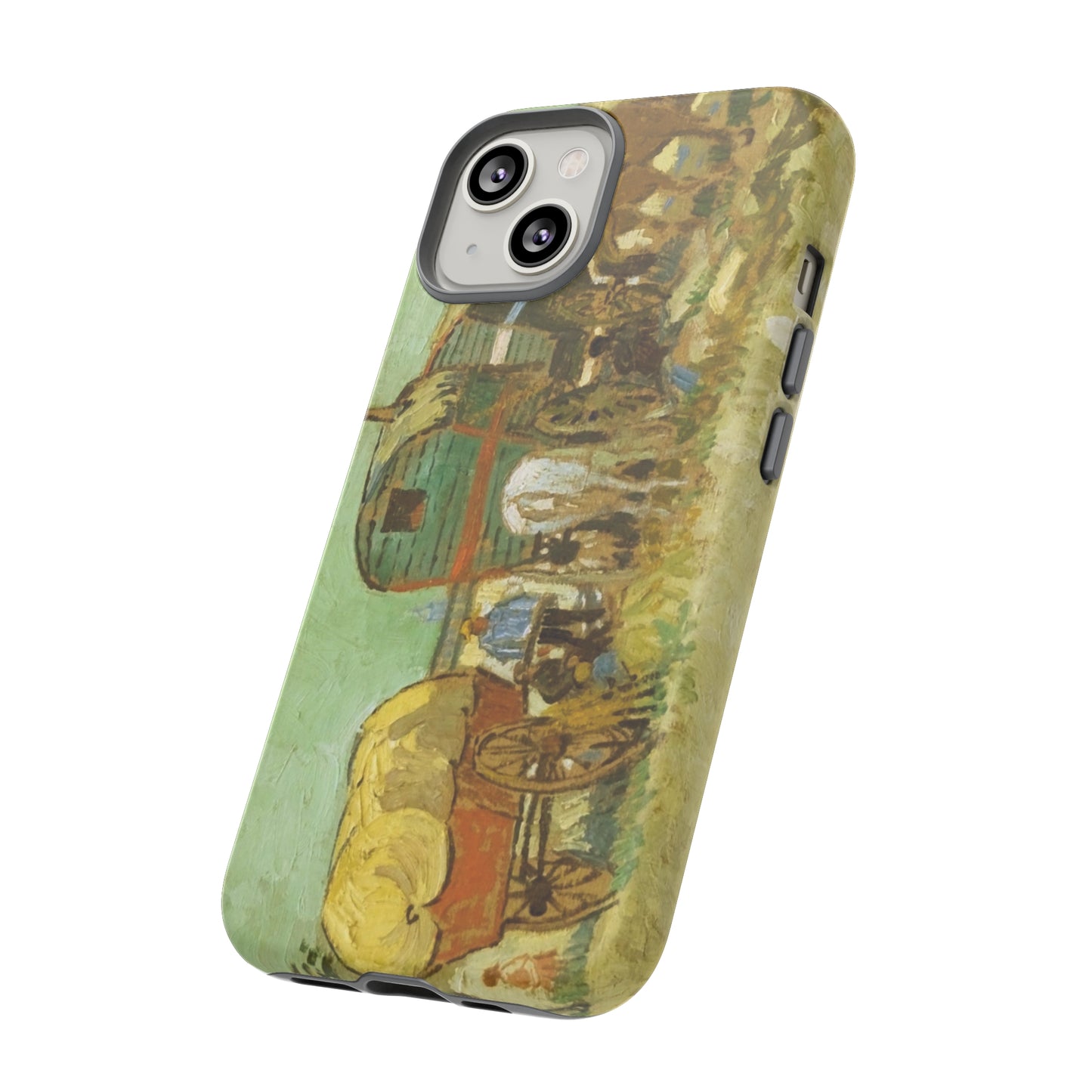 Encampment of Gypsies with Caravans by Vincent Van Gogh - Cell Phone Case