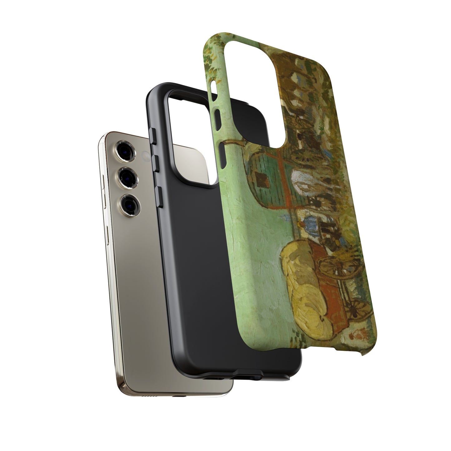 Encampment of Gypsies with Caravans by Vincent Van Gogh - Cell Phone Case