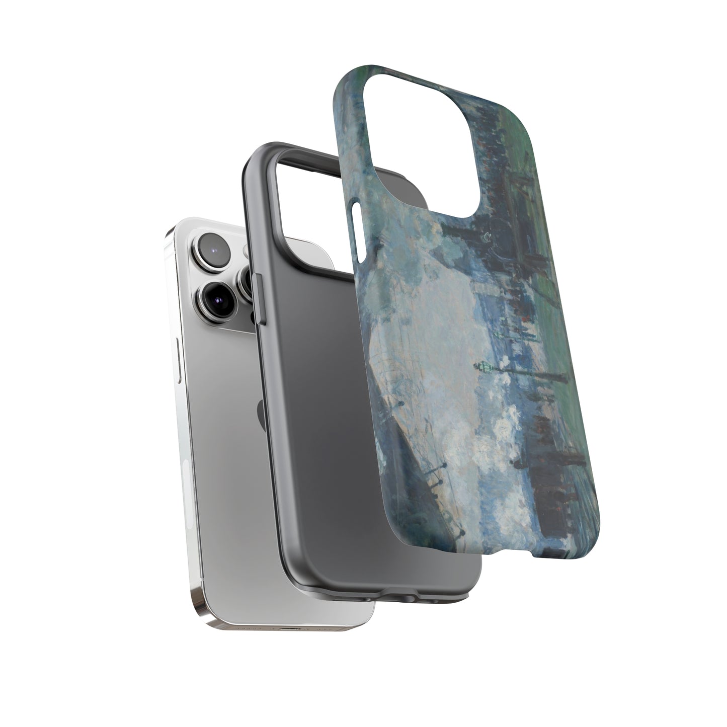 Arrival of the Normandy Train by Claude Monet - Cell Phone Case