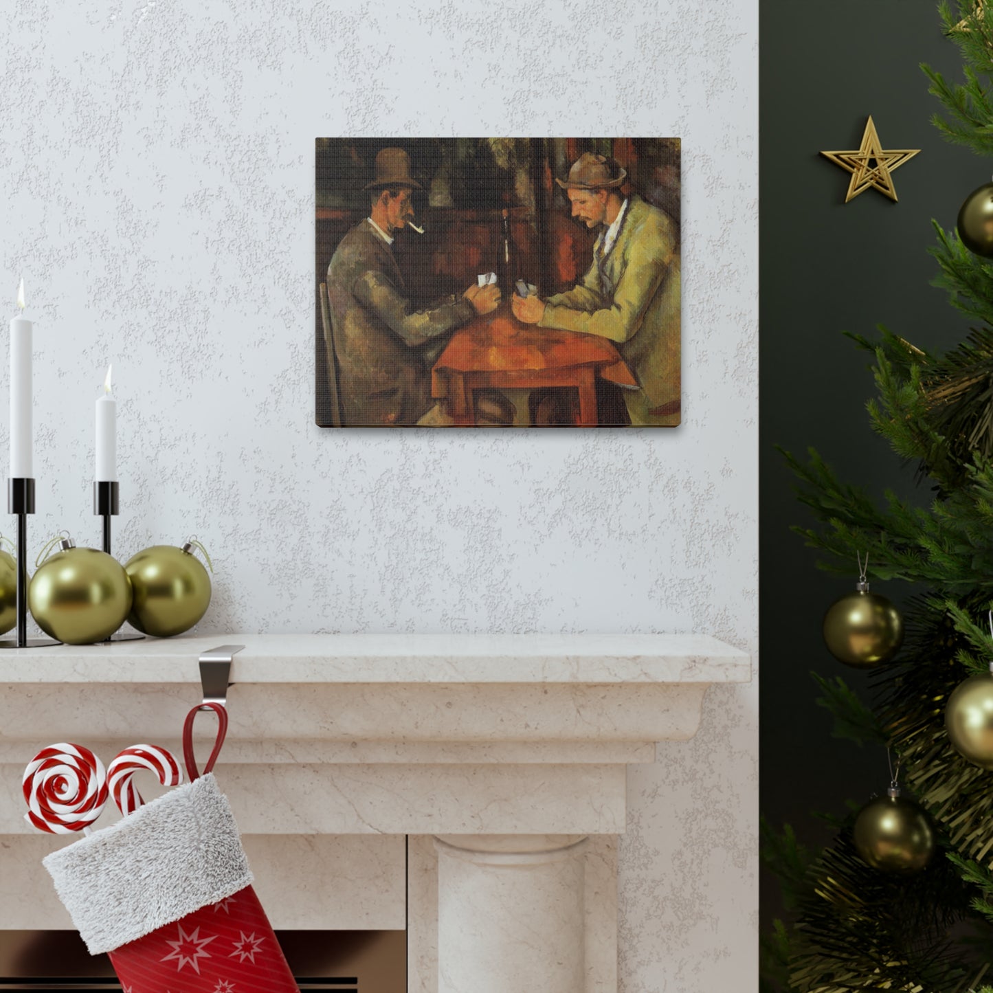 The Card Players by Paul Cezanne - Canvas Print