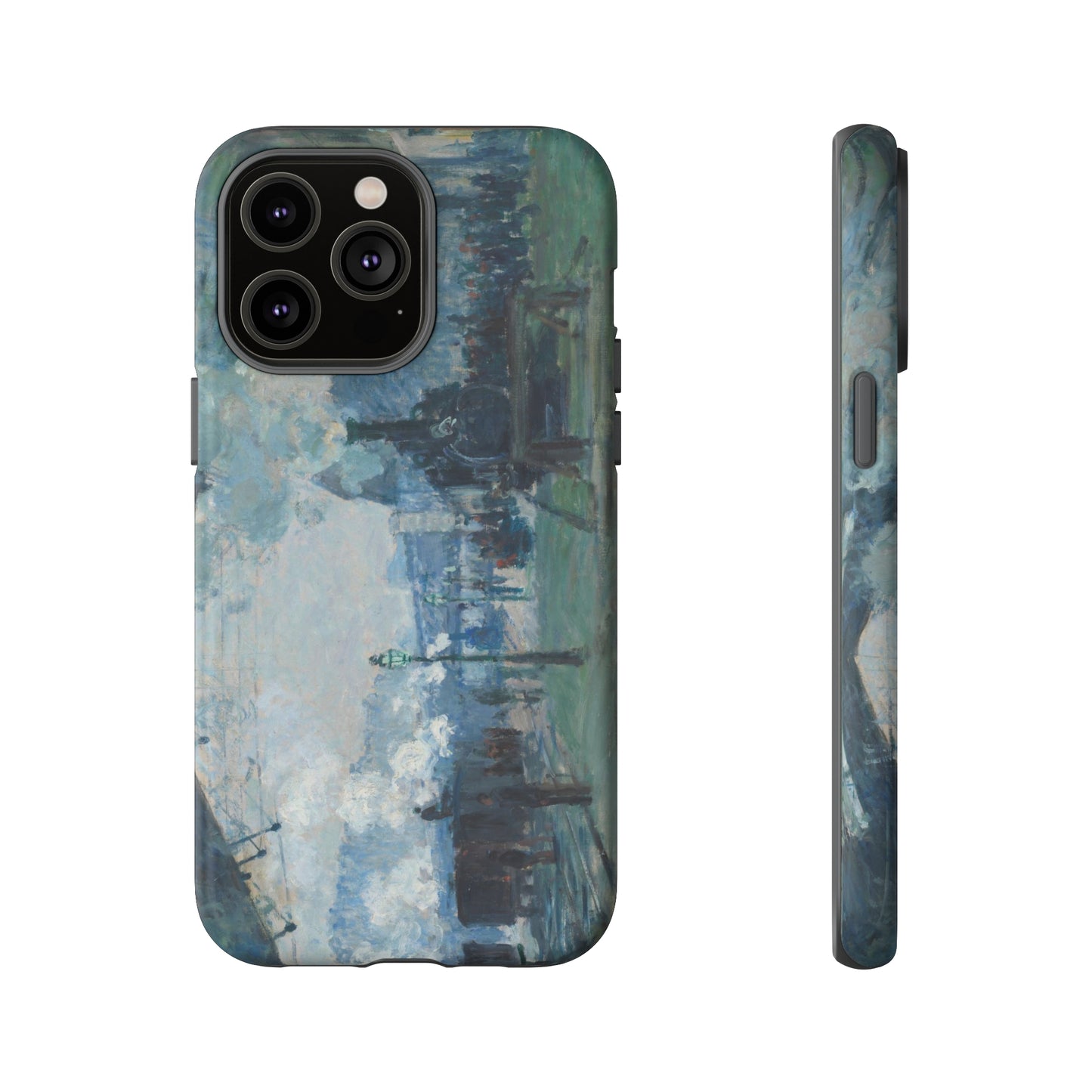 Arrival of the Normandy Train by Claude Monet - Cell Phone Case