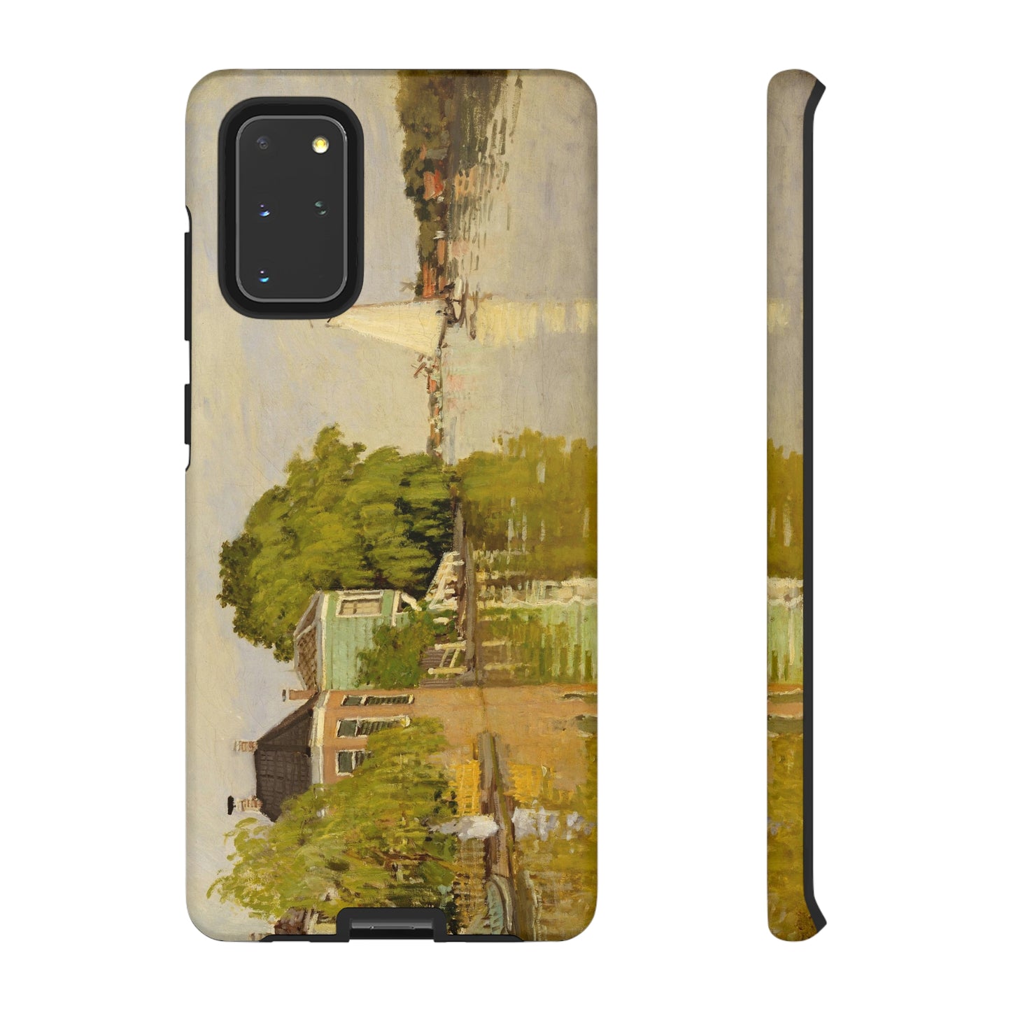 Houses on the Achterzaan by Claude Monet - Cell Phone Case