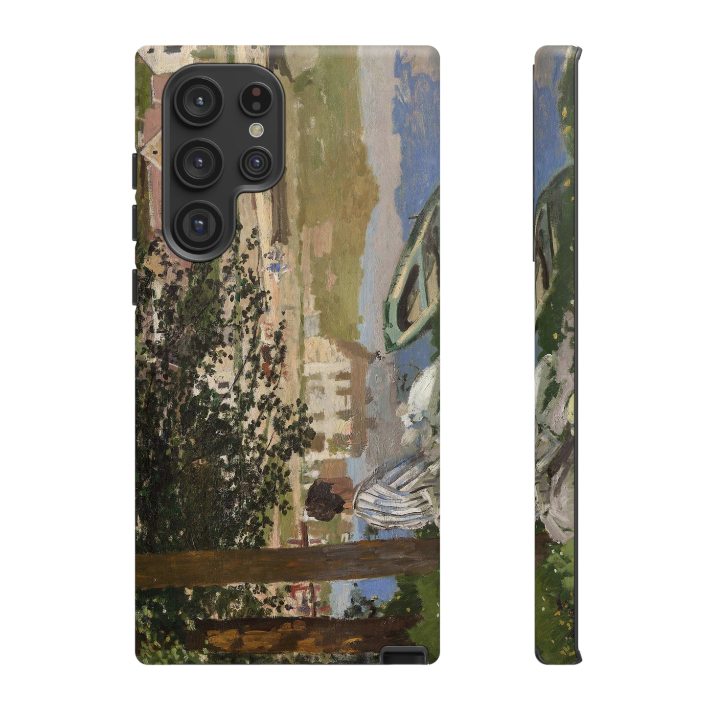 On the Bank of the Seine by Claude Monet - Cell Phone Case