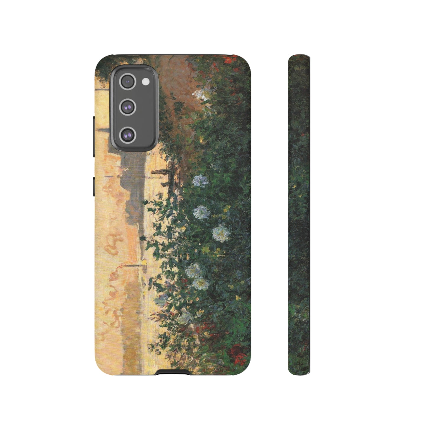 Flowered Riverbank, Argenteuil by Claude Monet - Cell Phone Case