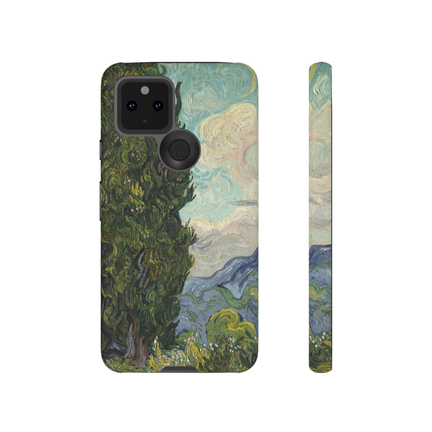 Cypresses by Vincent Van Gogh - Cell Phone Case