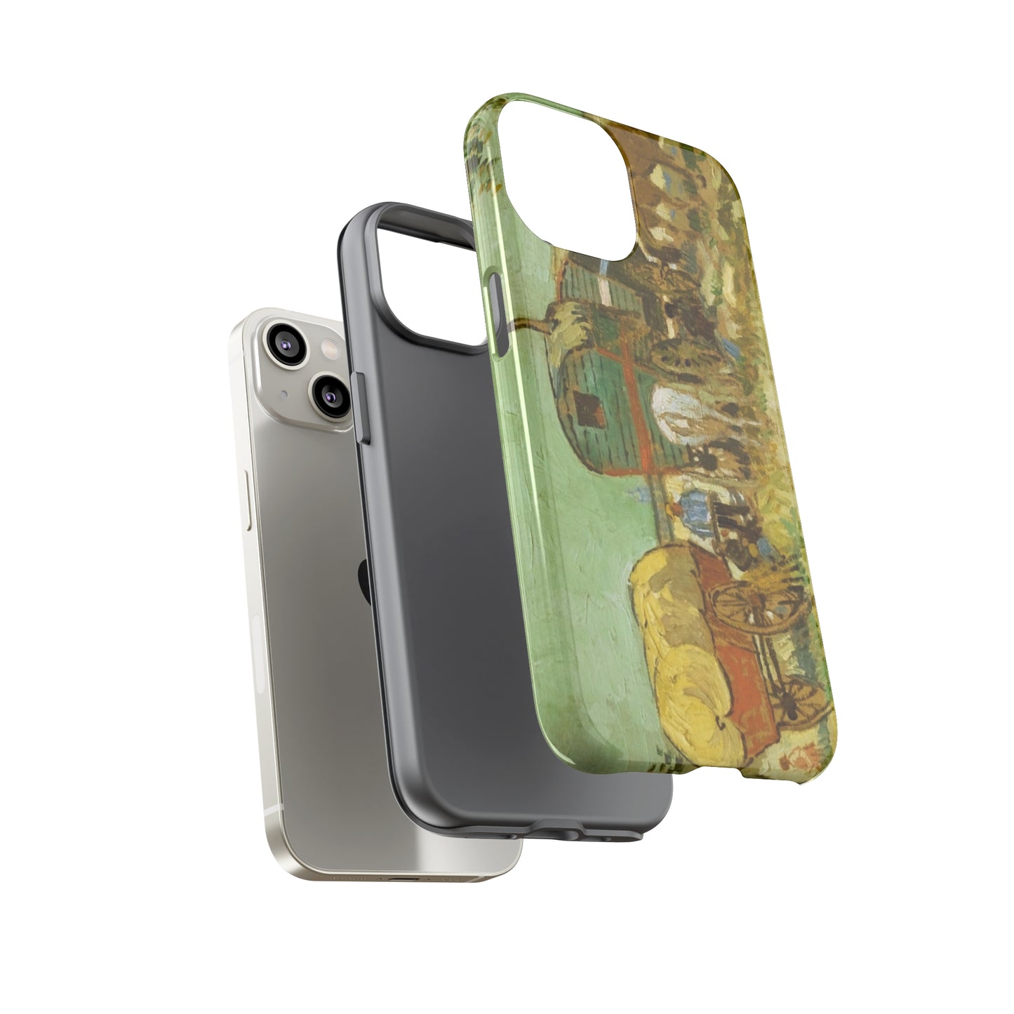 Encampment of Gypsies with Caravans by Vincent Van Gogh - Cell Phone Case