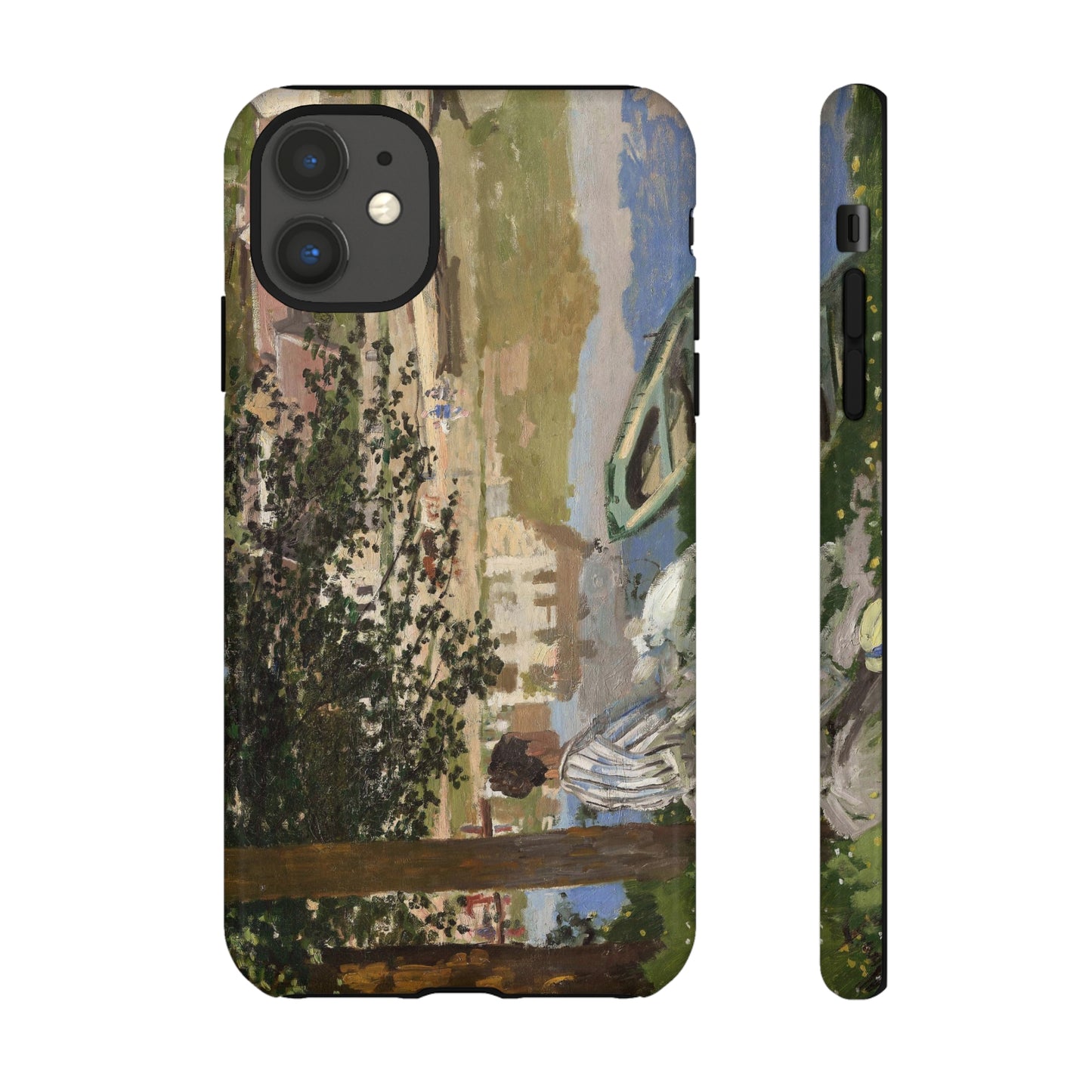 On the Bank of the Seine by Claude Monet - Cell Phone Case