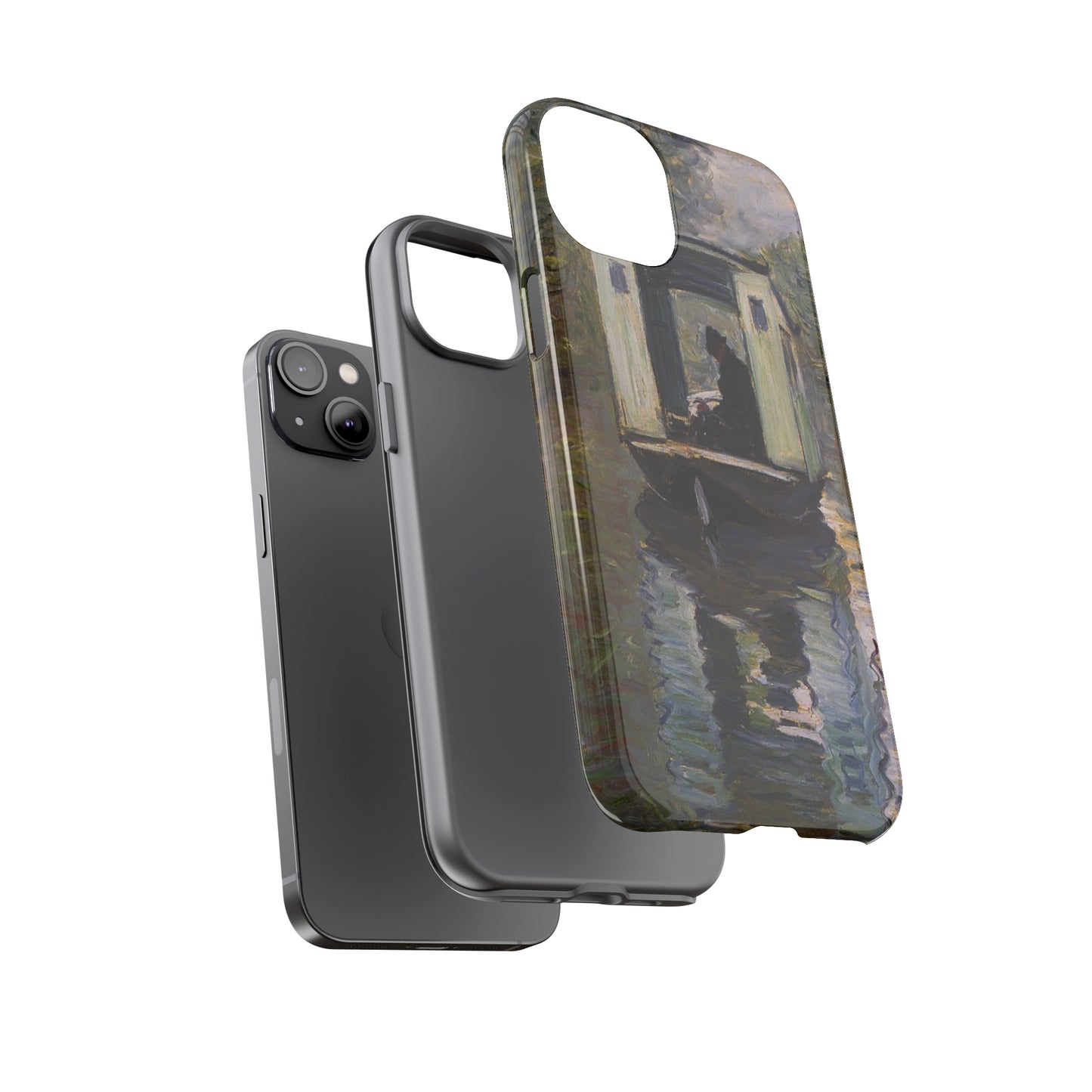 The Studio Boat by Claude Monet - Cell Phone Case