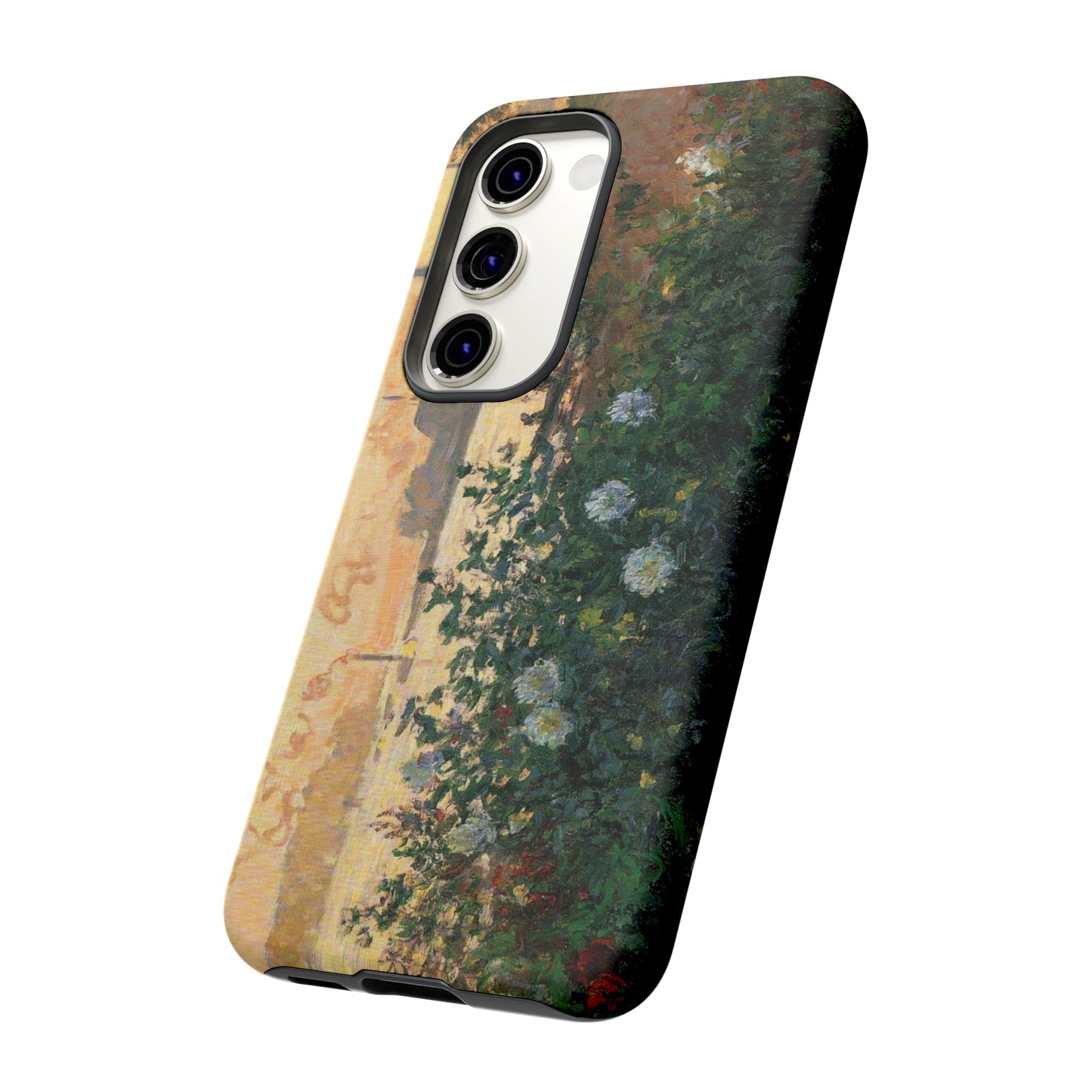 Flowered Riverbank, Argenteuil by Claude Monet - Cell Phone Case