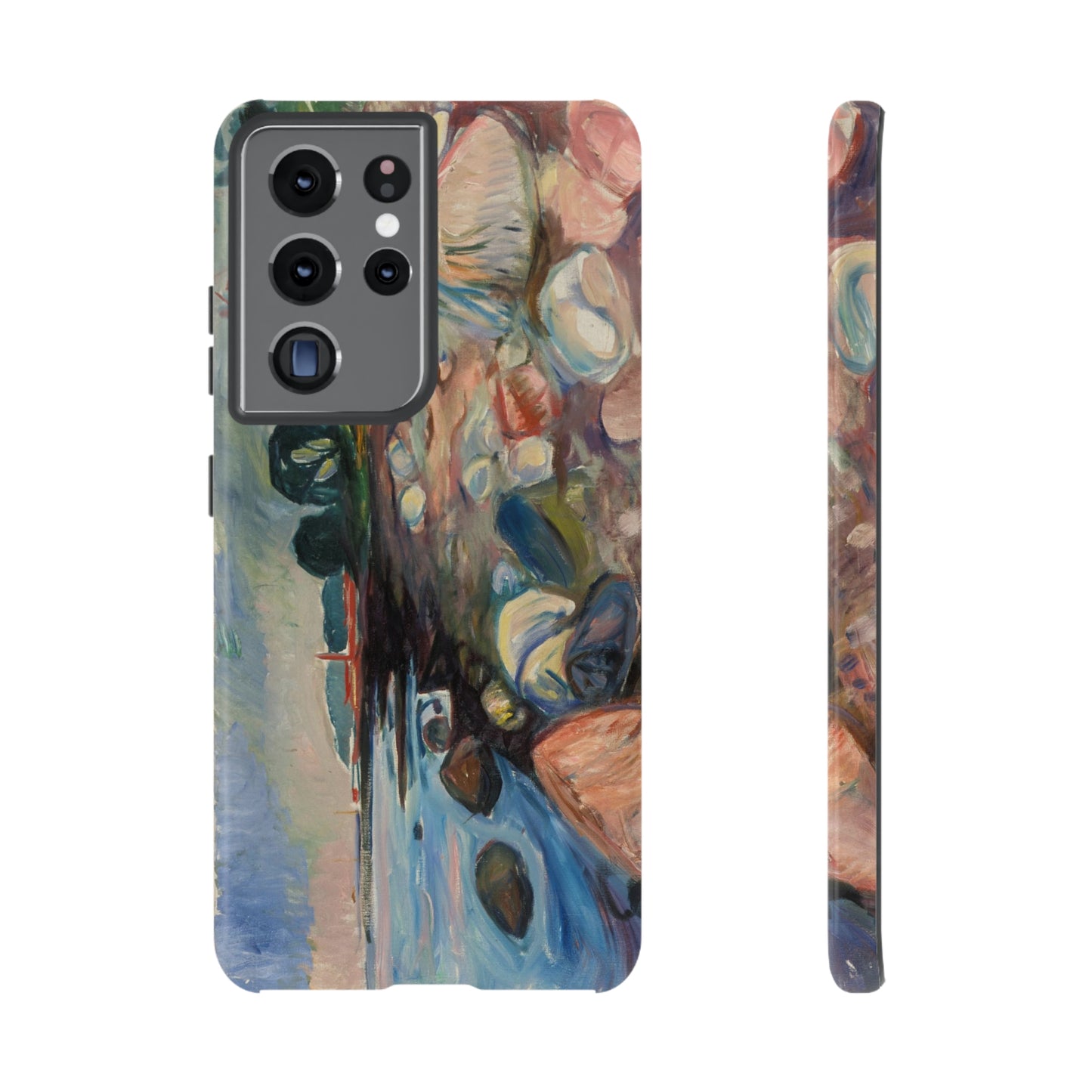 Shore with Red House by Edvard Munch - Cell Phone Case