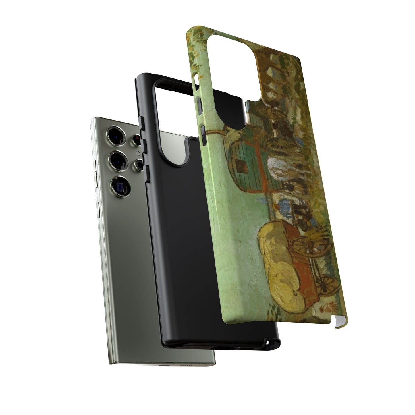 Encampment of Gypsies with Caravans by Vincent Van Gogh - Cell Phone Case