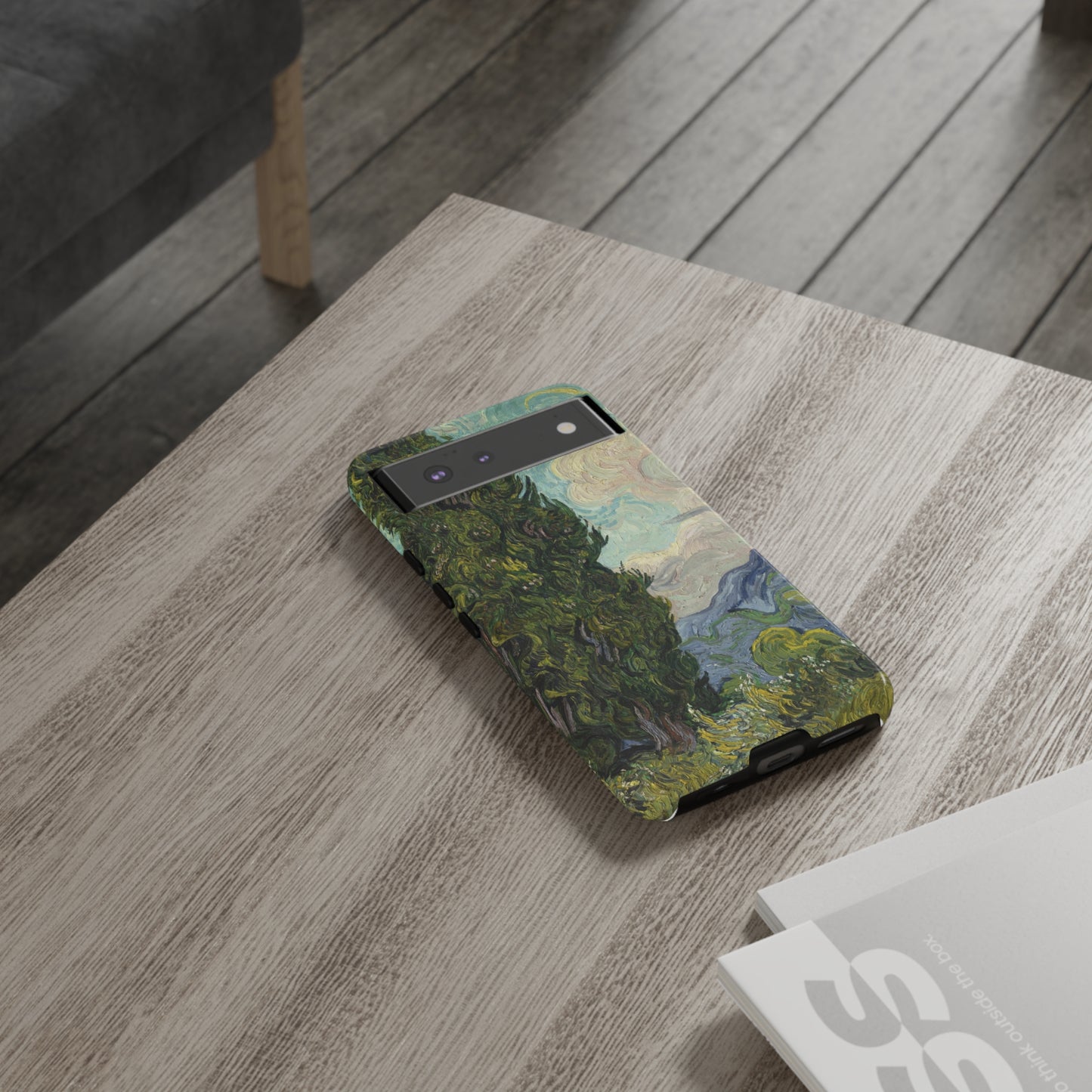Cypresses by Vincent Van Gogh - Cell Phone Case