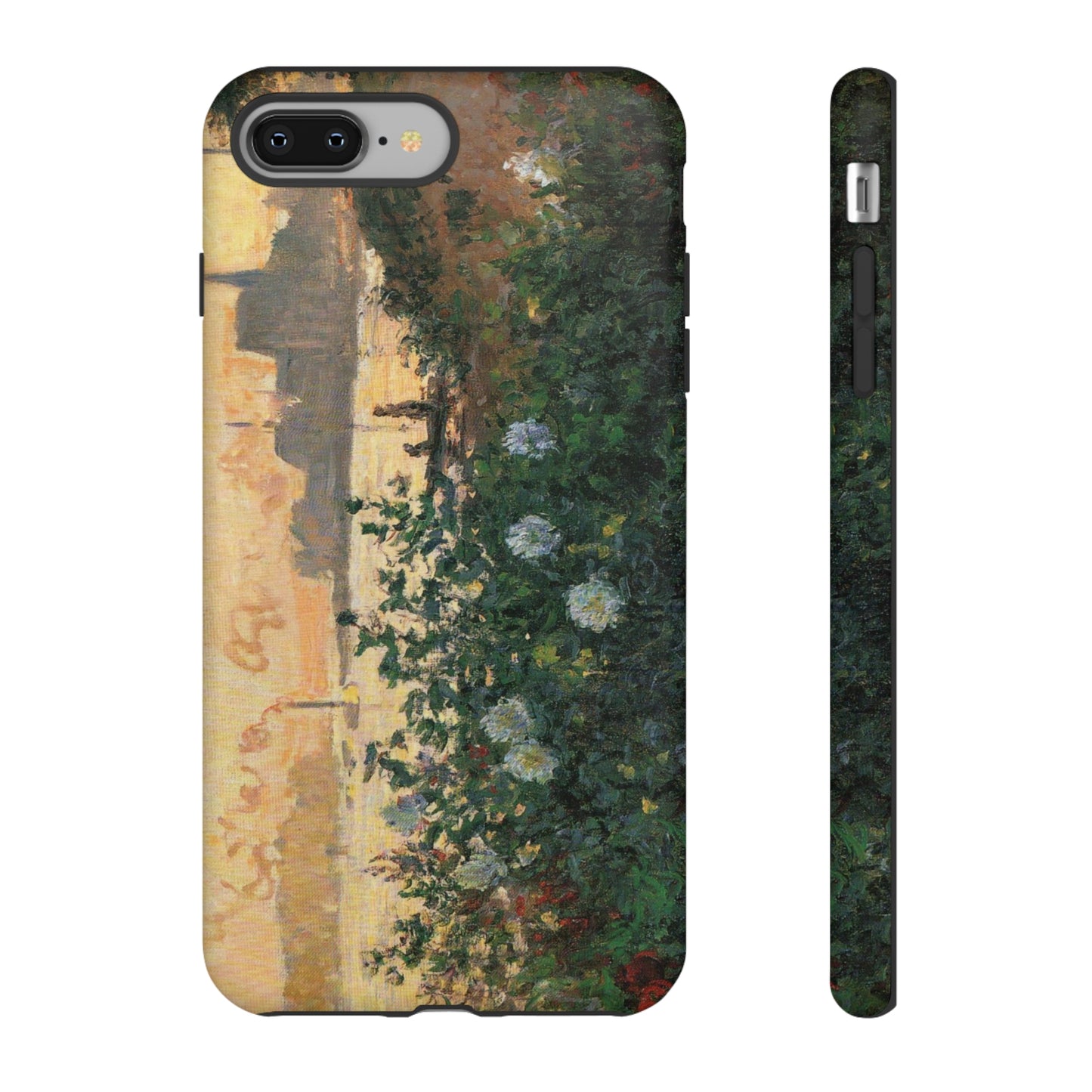 Flowered Riverbank, Argenteuil by Claude Monet - Cell Phone Case