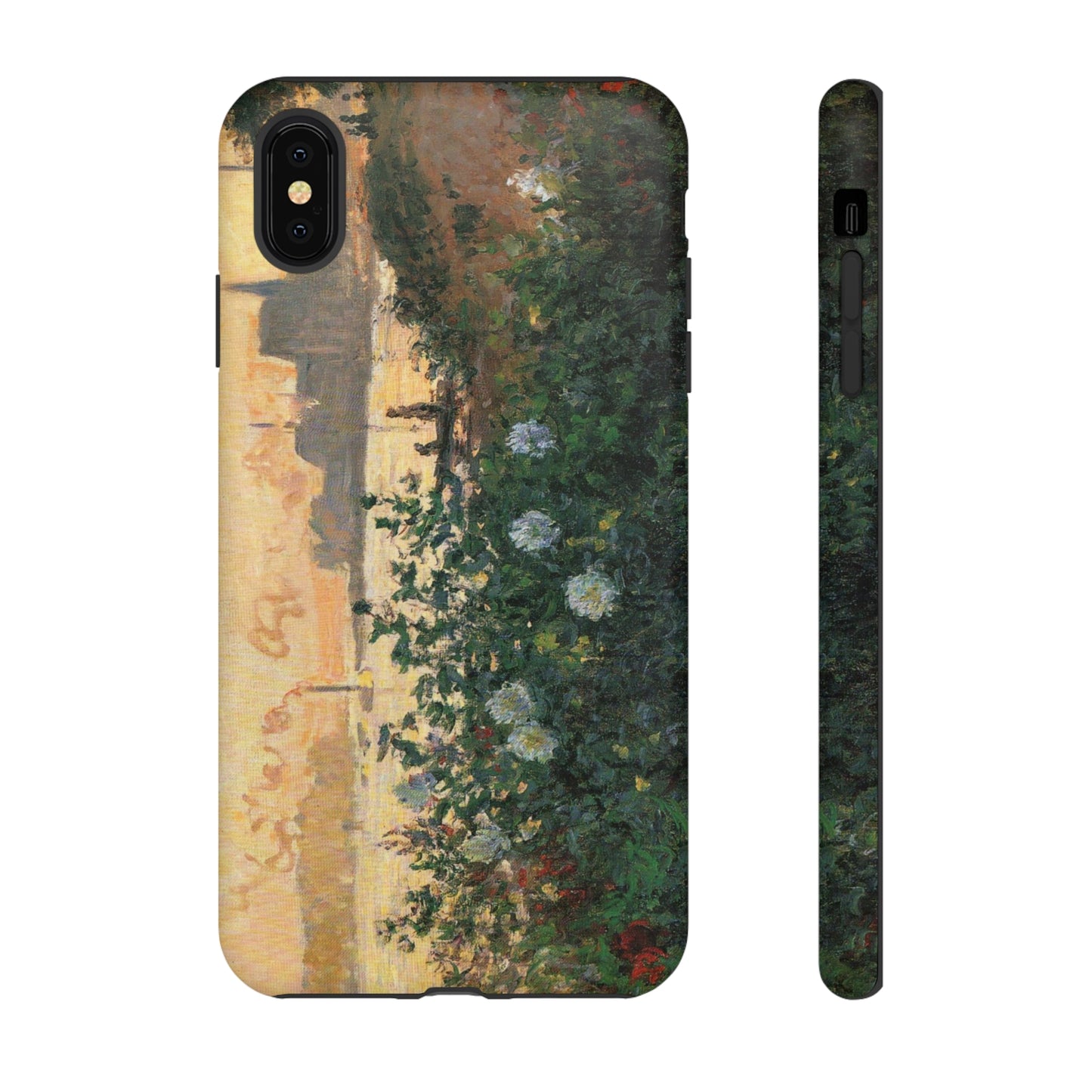 Flowered Riverbank, Argenteuil by Claude Monet - Cell Phone Case