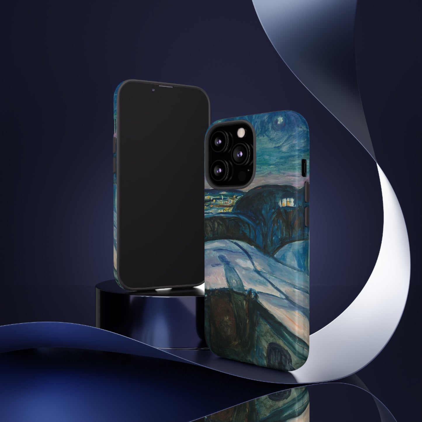 Starry Night by Edvard Munch - Cell Phone Case