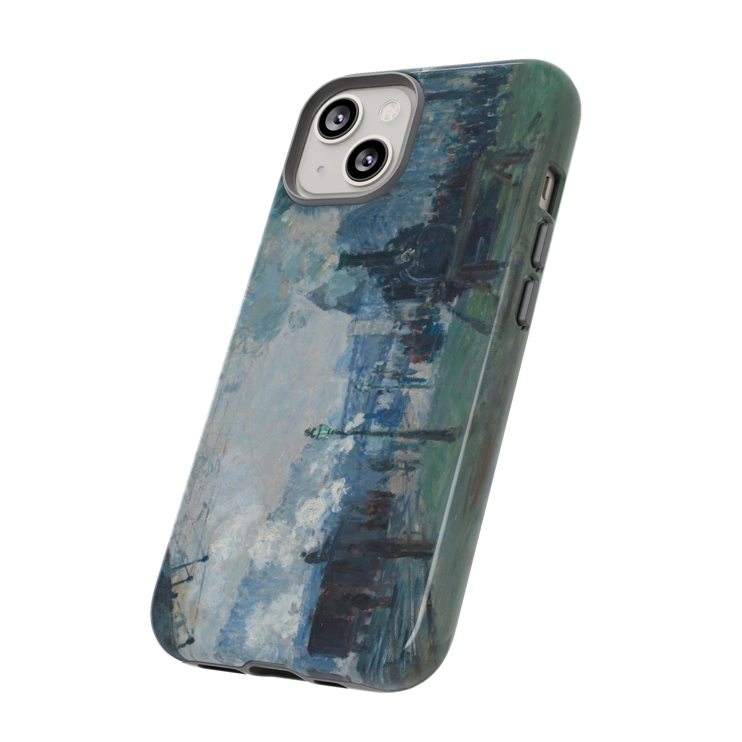 Arrival of the Normandy Train by Claude Monet - Cell Phone Case