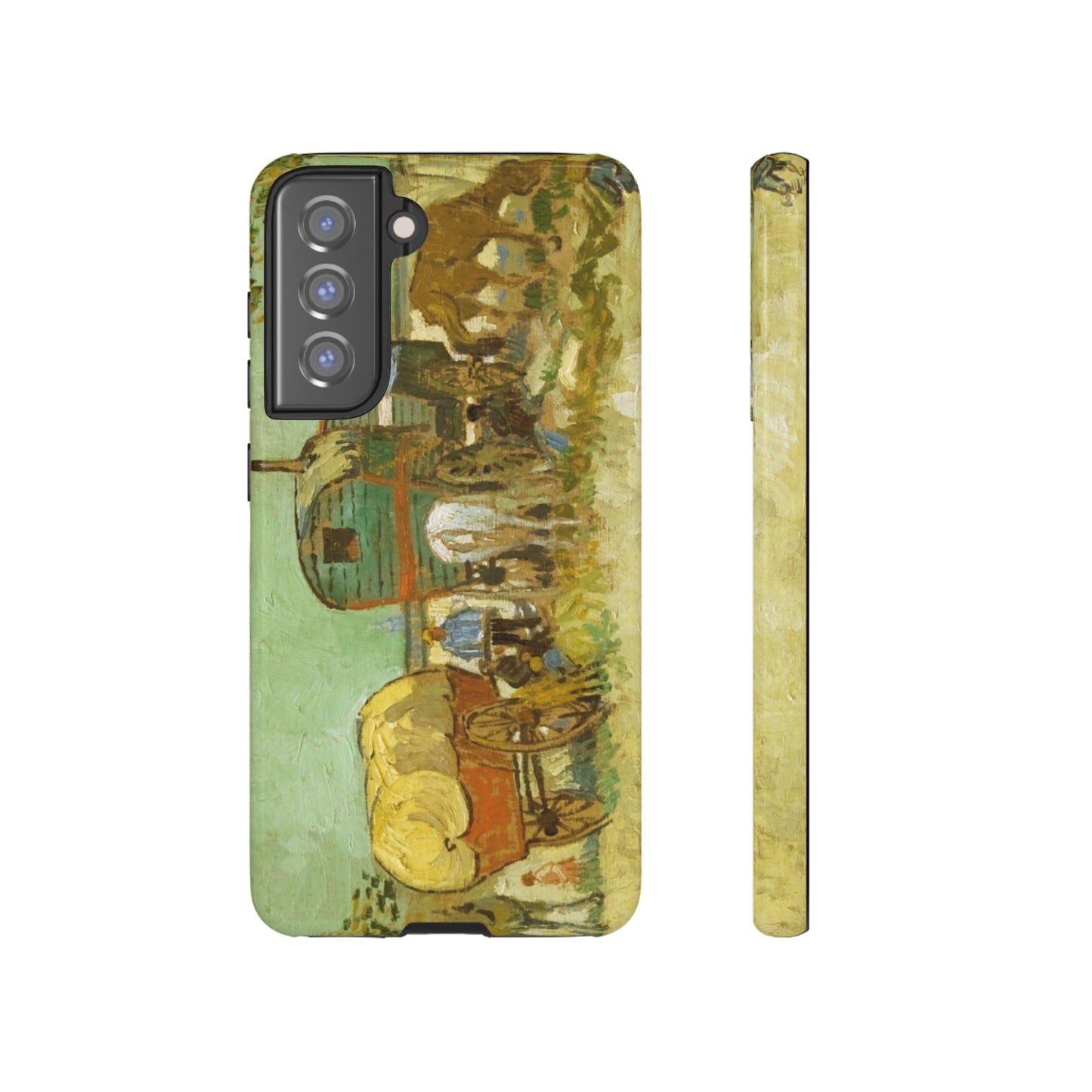 Encampment of Gypsies with Caravans by Vincent Van Gogh - Cell Phone Case