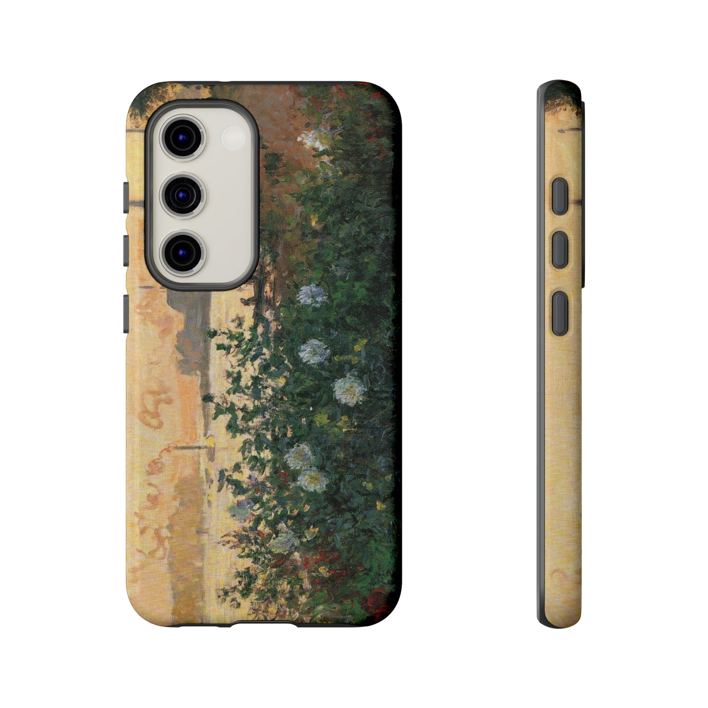 Flowered Riverbank, Argenteuil by Claude Monet - Cell Phone Case