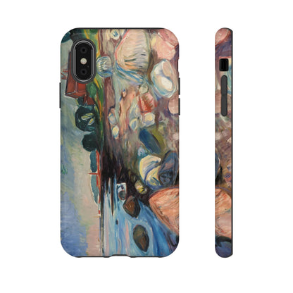 Shore with Red House by Edvard Munch - Cell Phone Case