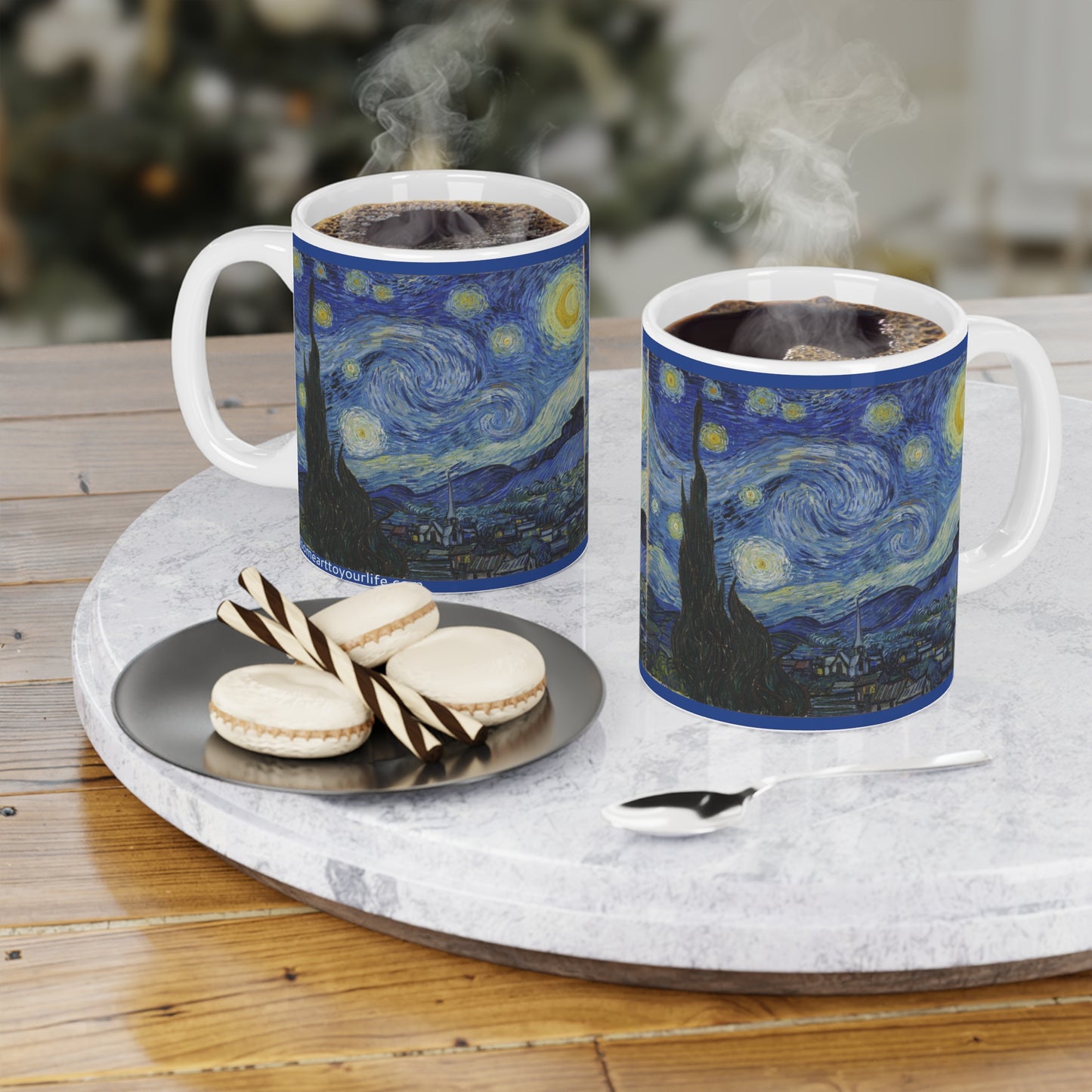 Starry Night by Vincent Van Gogh - Ceramic Mug