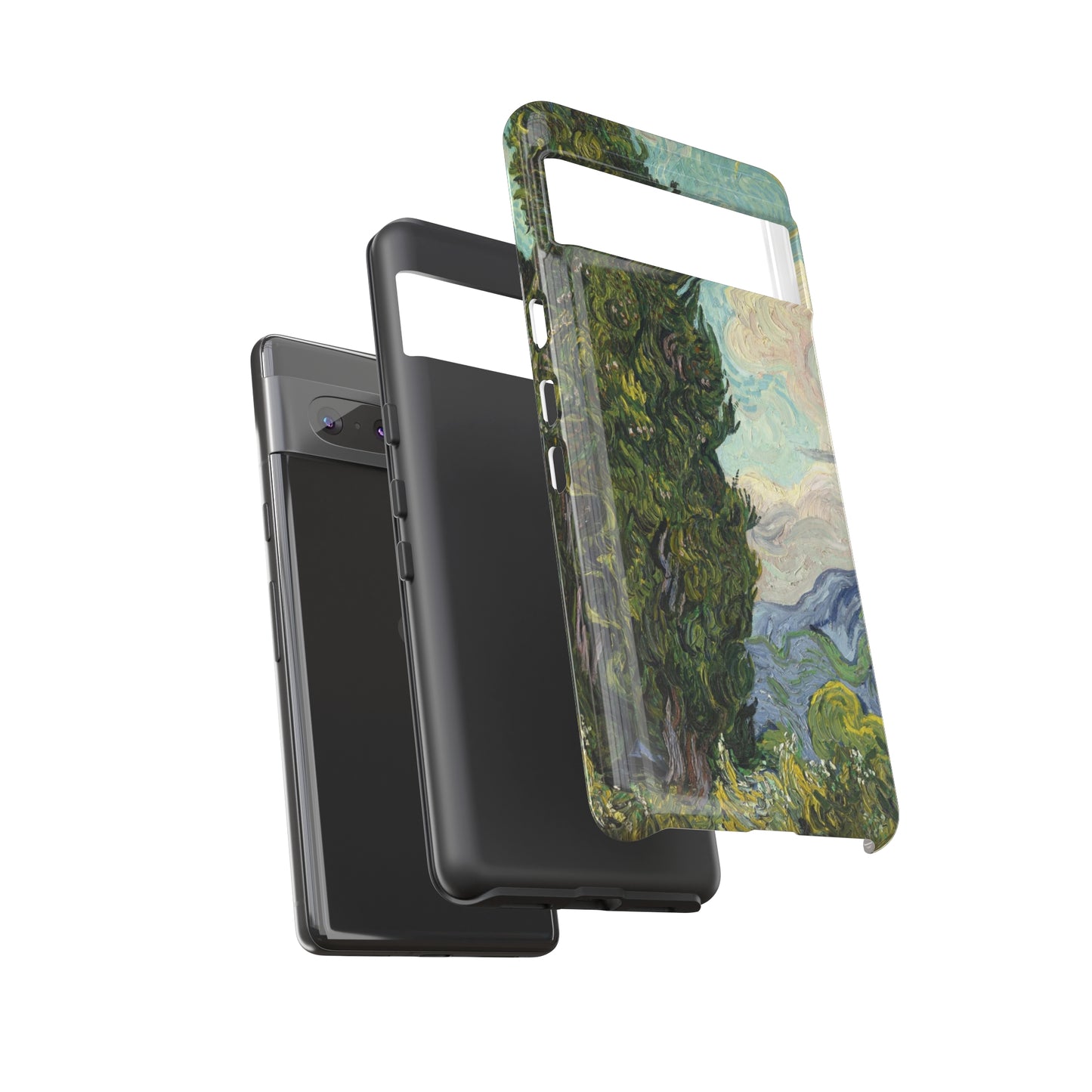 Cypresses by Vincent Van Gogh - Cell Phone Case