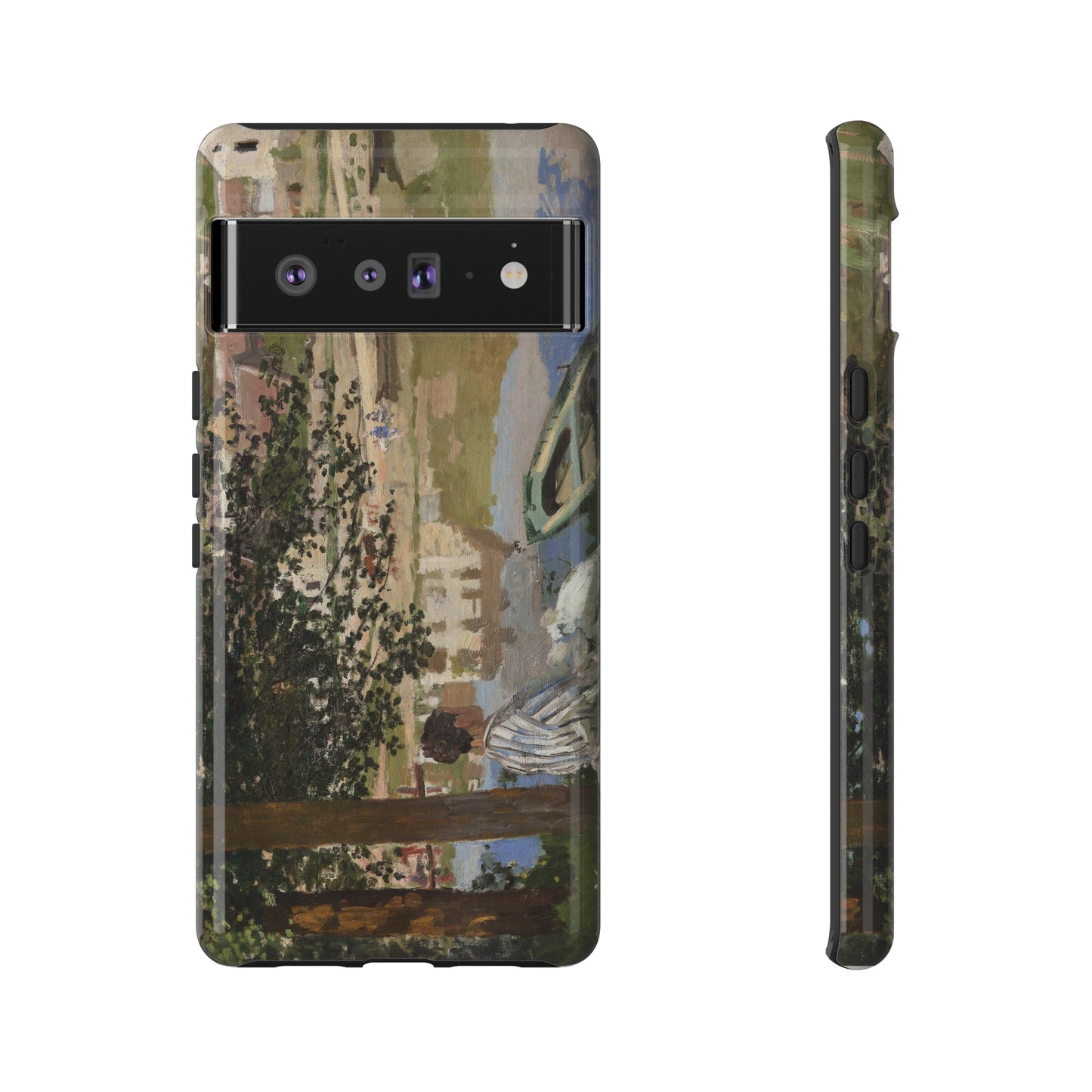 On the Bank of the Seine by Claude Monet - Cell Phone Case