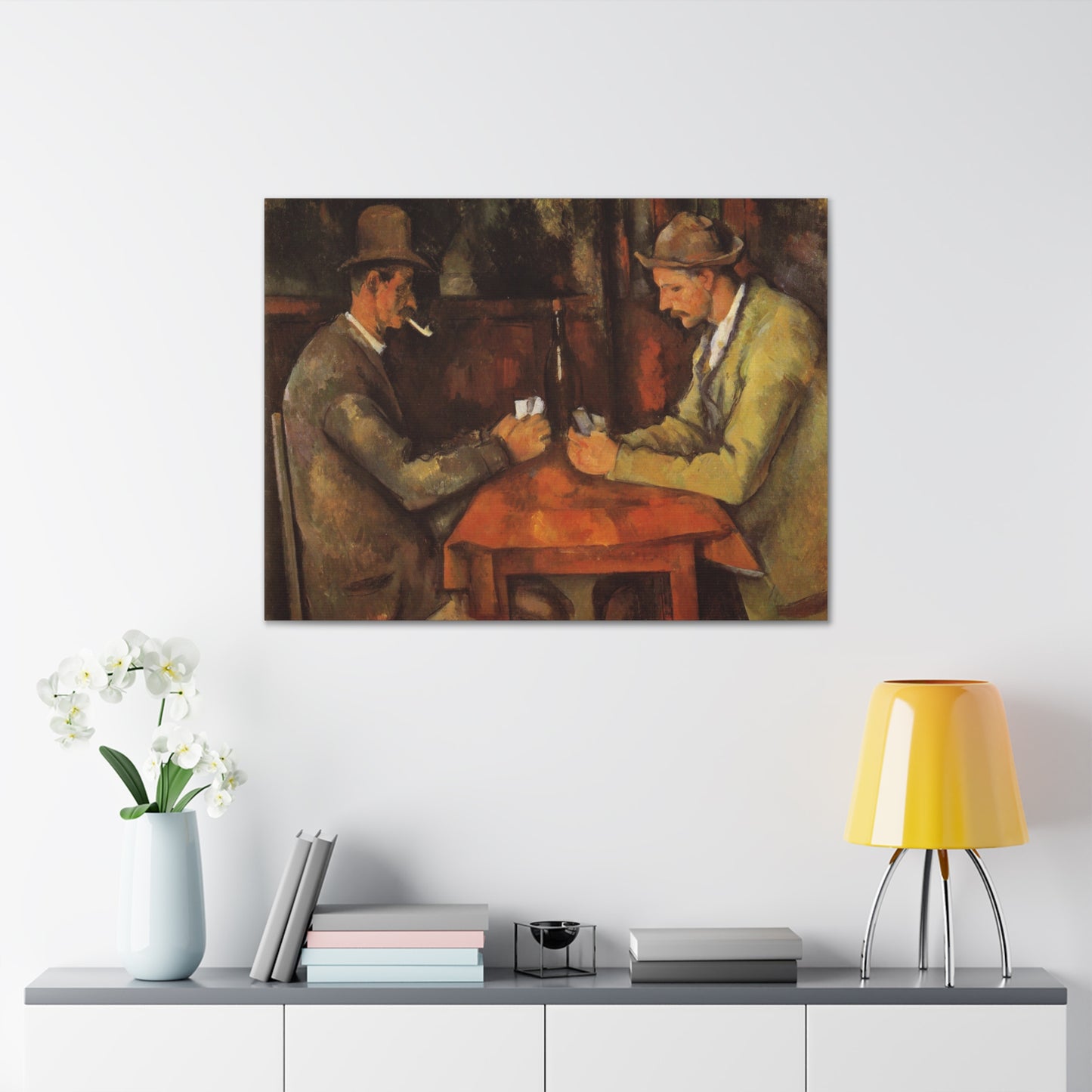 The Card Players by Paul Cezanne - Canvas Print